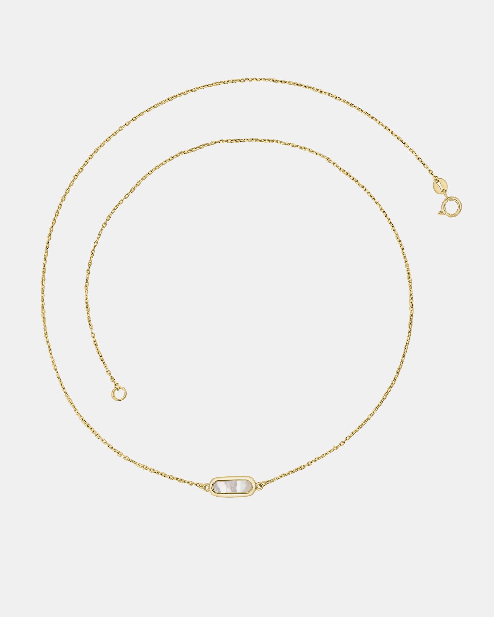 Essentials 9K Gold Stone Necklace | Zoe Olivia Jewellery Australia