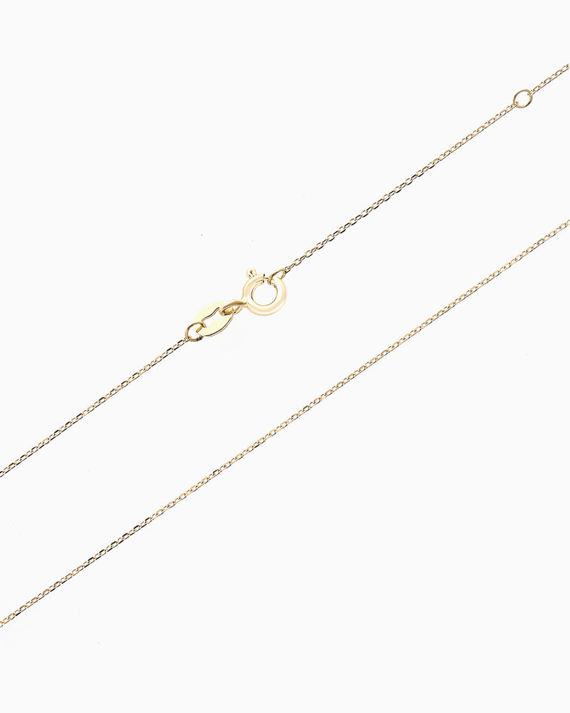 Signature 9K Yellow Gold Fine Cable Chain Necklace — Zoe Olivia