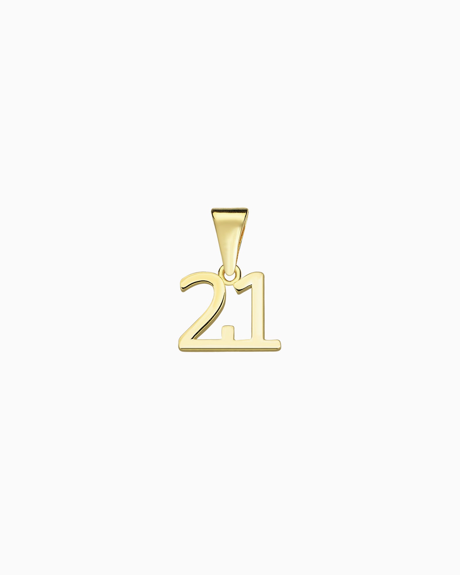 Memento 9K Gold '21' Pendant