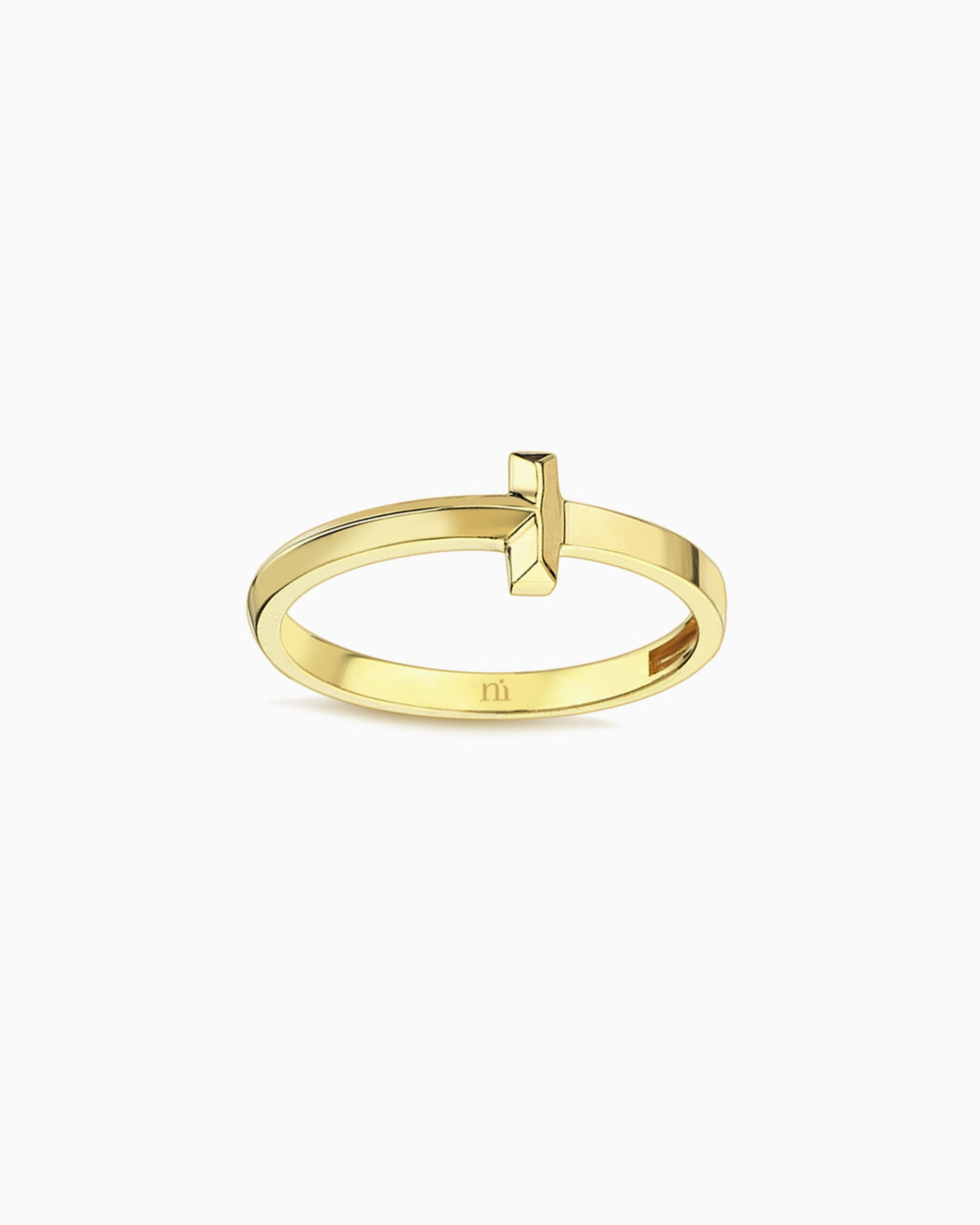 Linea 9K Gold Bar Ring