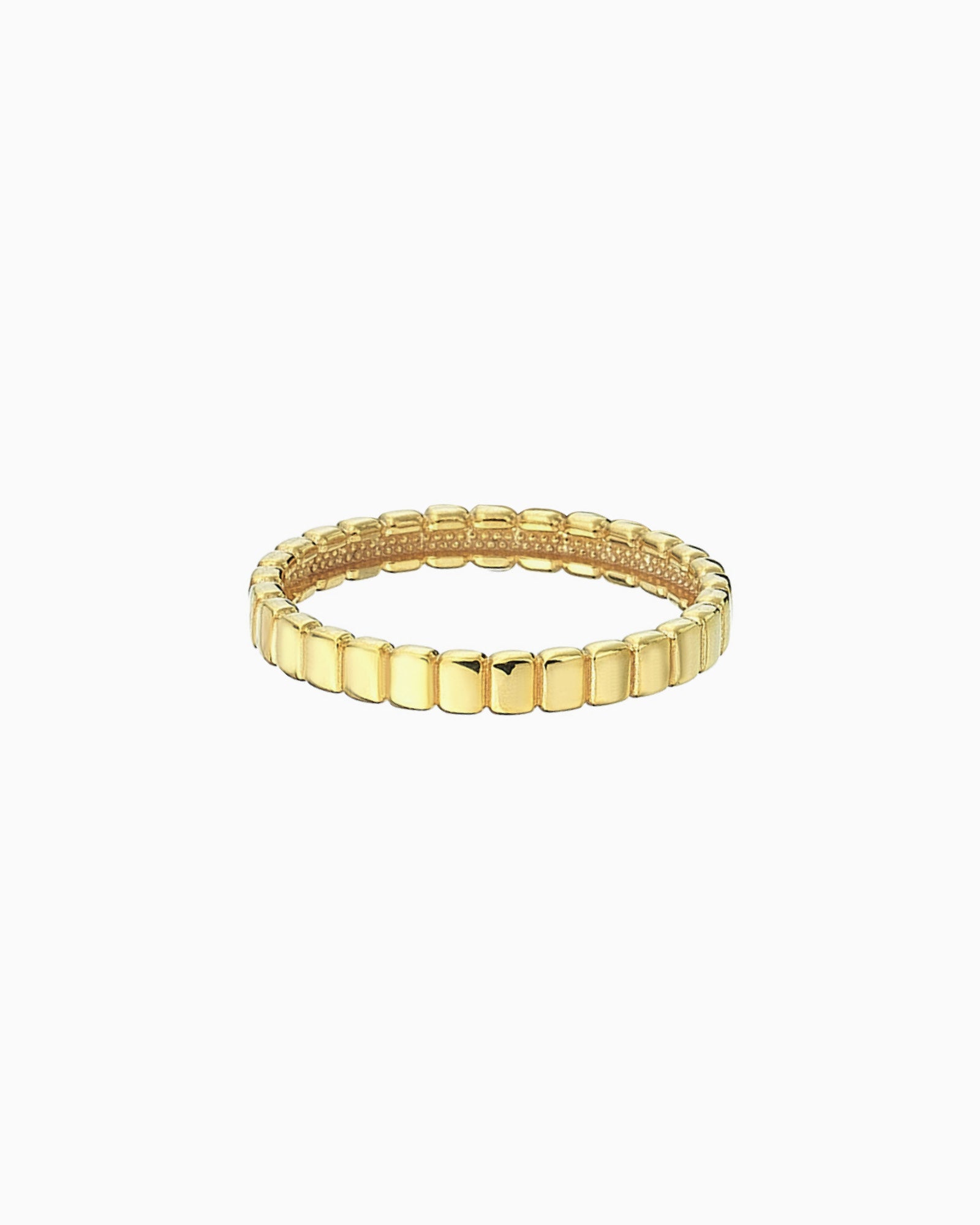 Linea 9K Gold Ribbed Ring