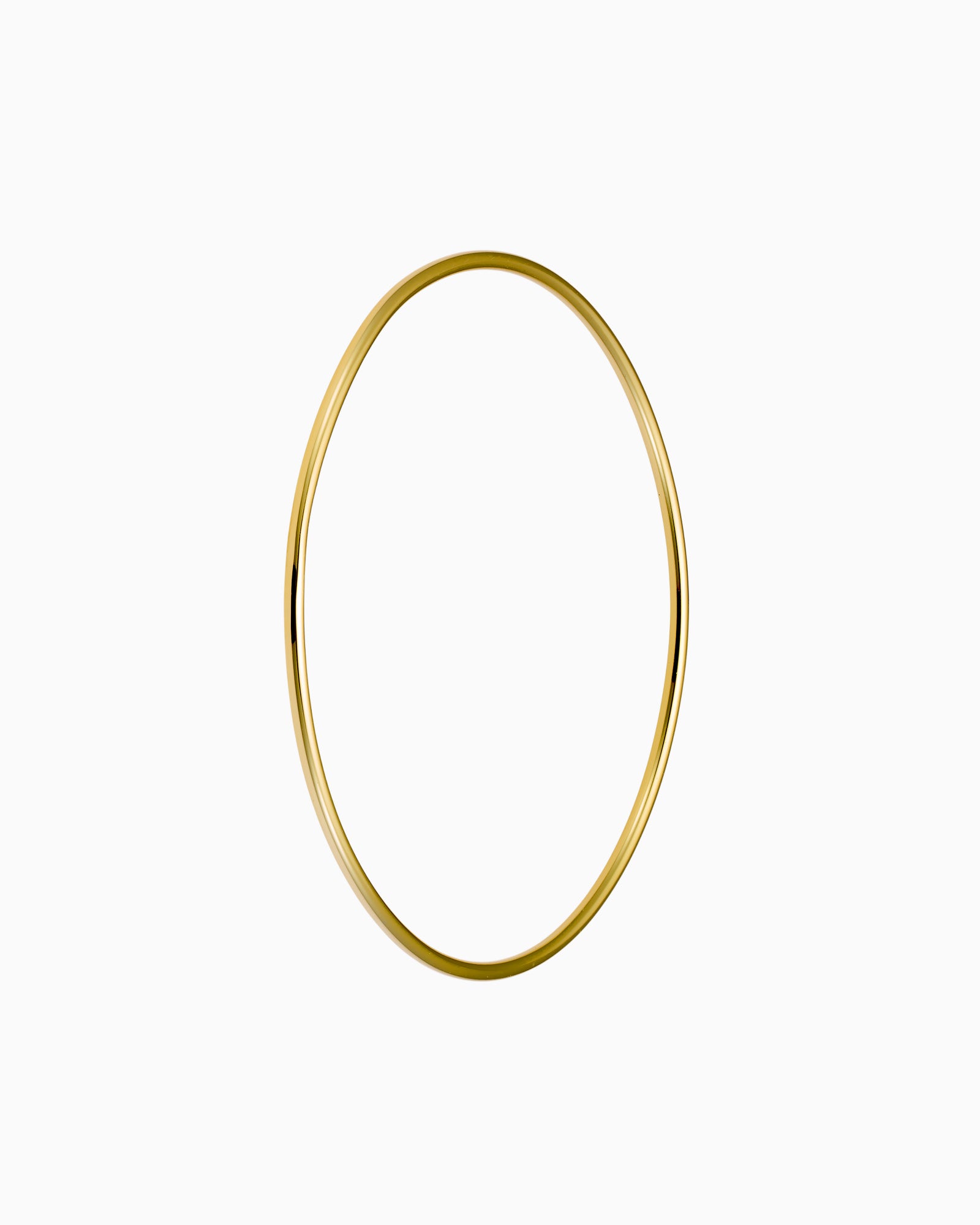 Icon 14k Gold Vermeil Plain Thin Bangle 63mm