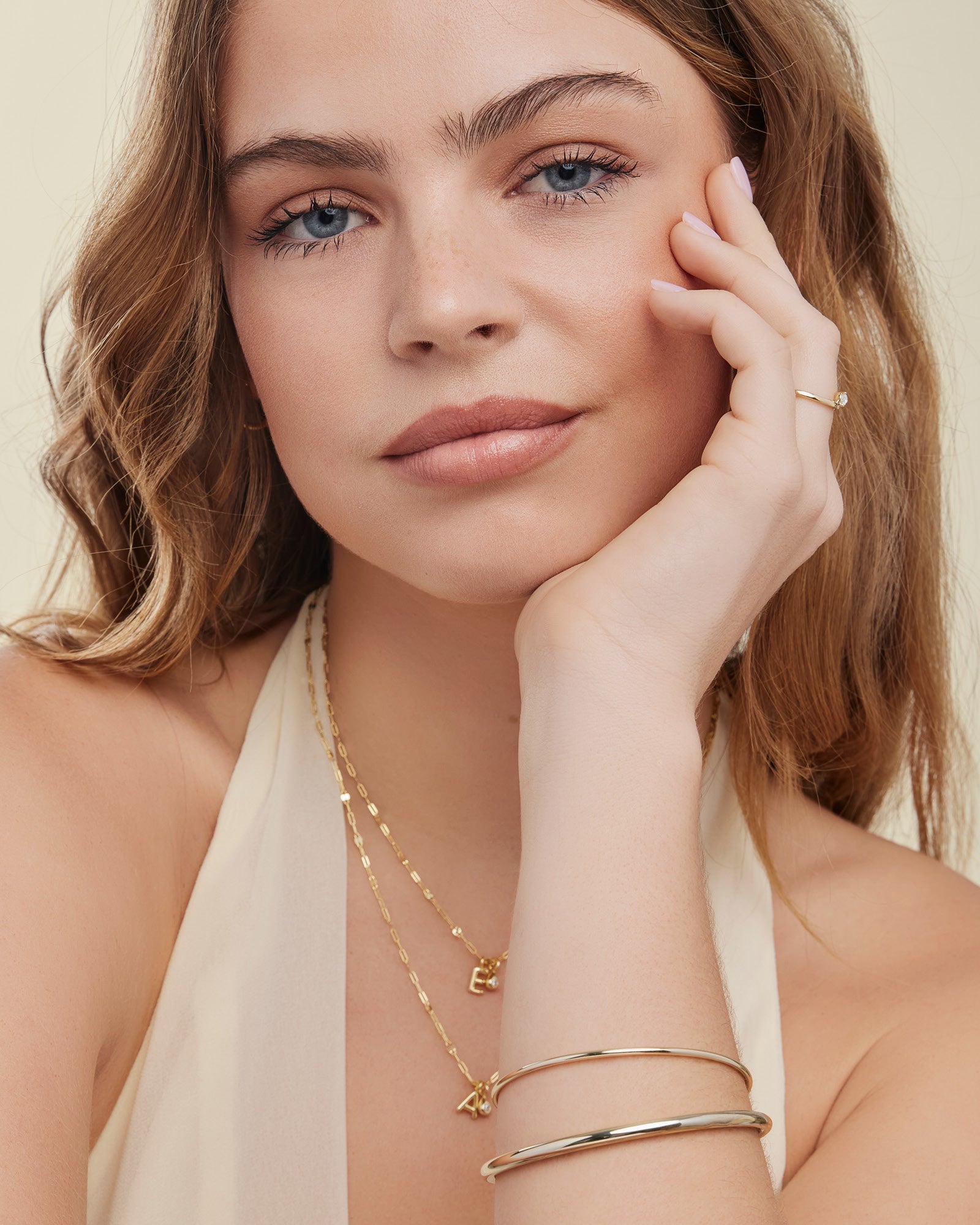 Icon 14k Gold Vermeil Plain Thin Bangle 63mm