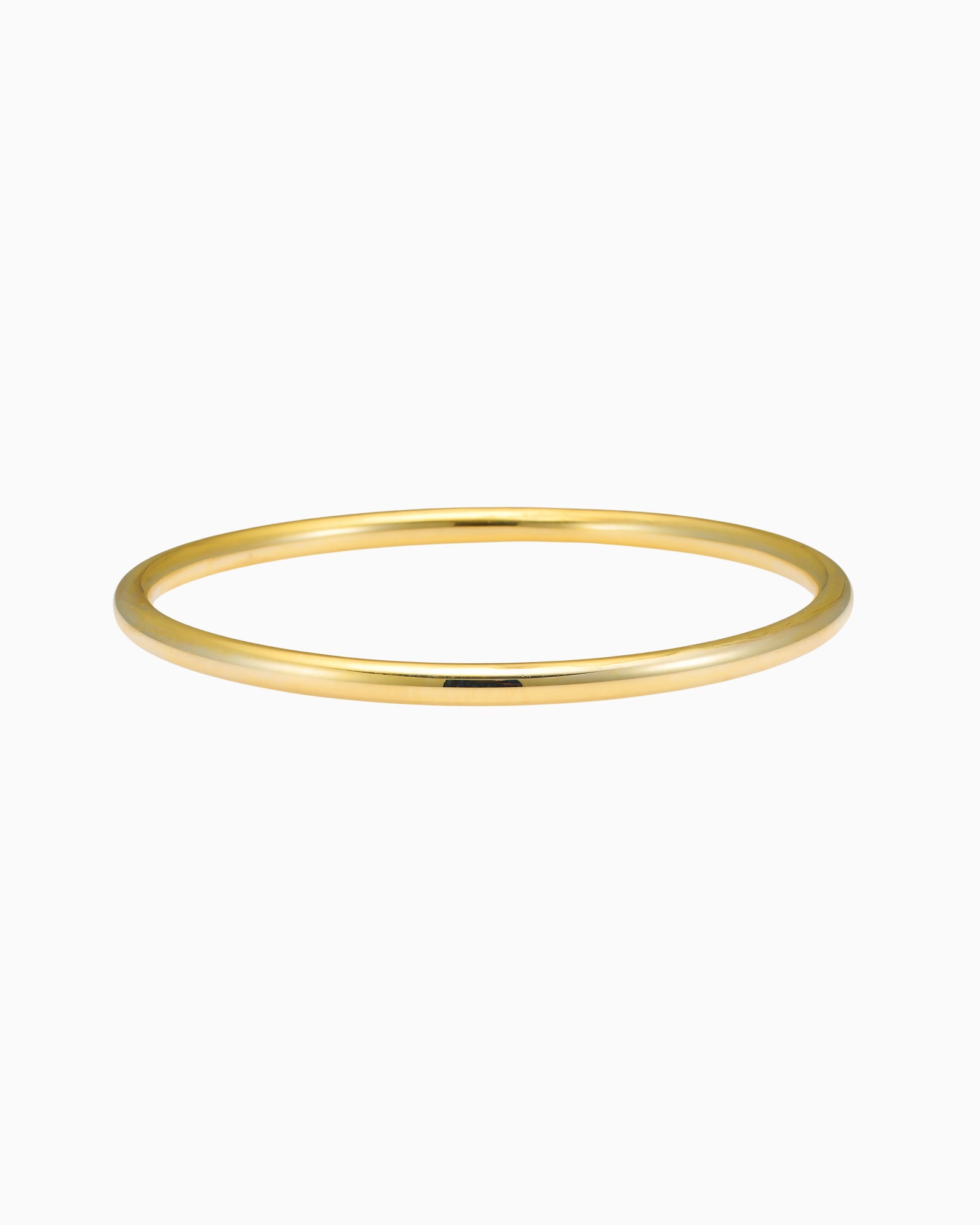 Icon 14k Gold Vermeil Plain Thick Bangle 63mm