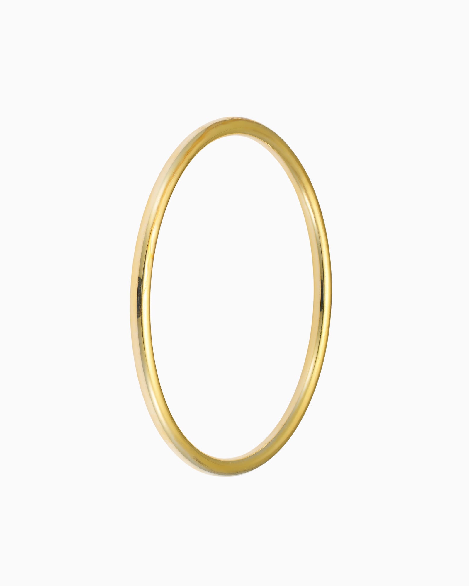 Icon 14k Gold Vermeil Plain Thick Bangle 63mm