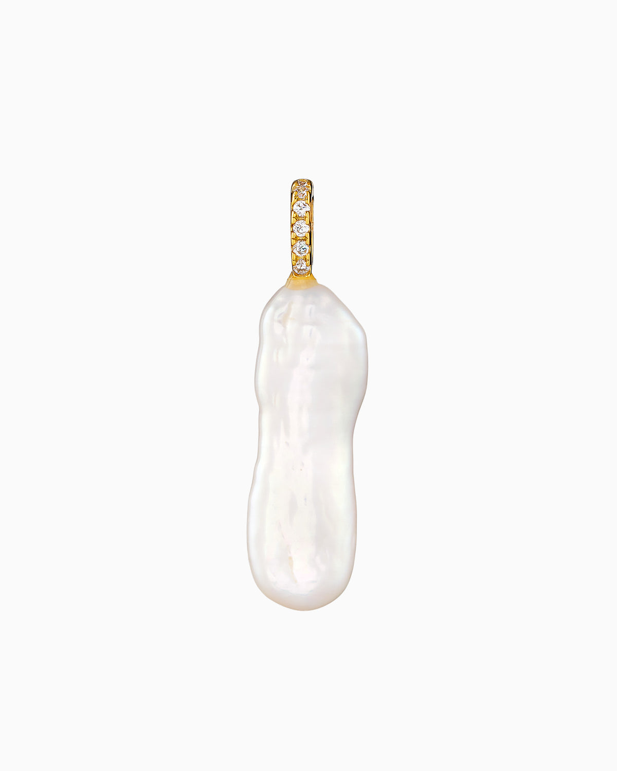 Charmed 14k Gold Vermeil Pearl Long Charm