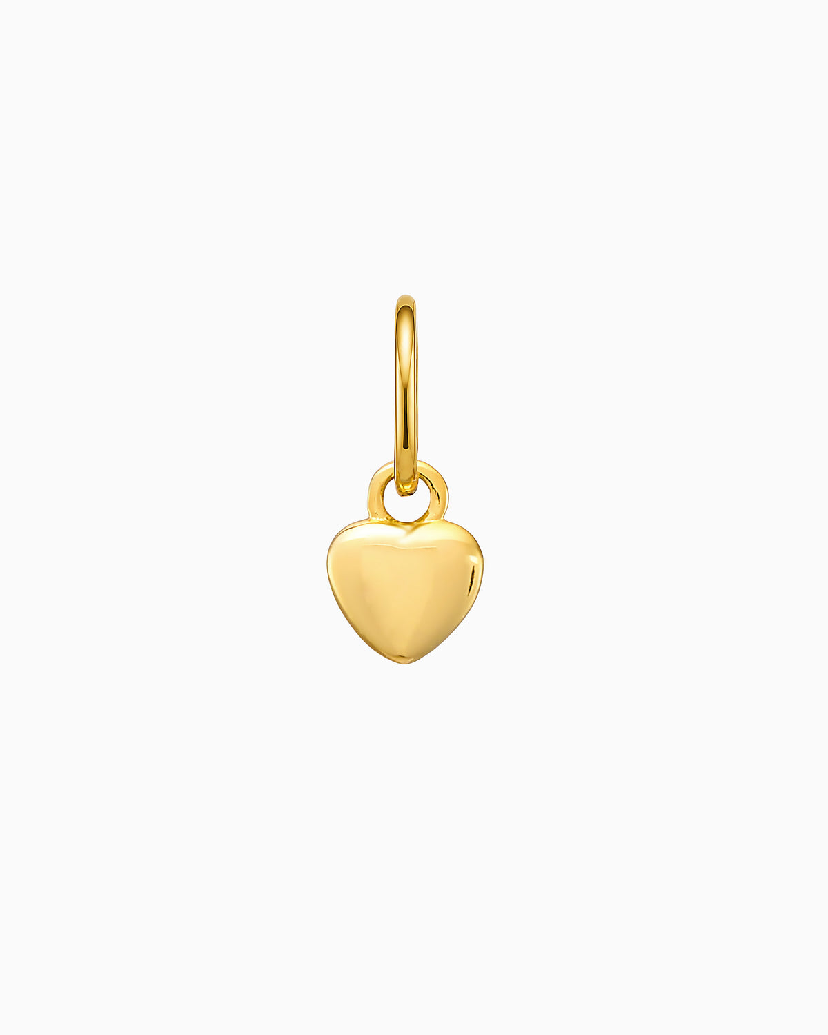 Charmed 14k Gold Vermeil Plain Heart Charm
