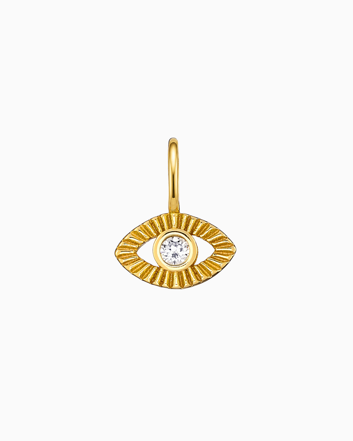Charmed 14k Gold Vermeil Cubic Zirconia Evil Eye Charm