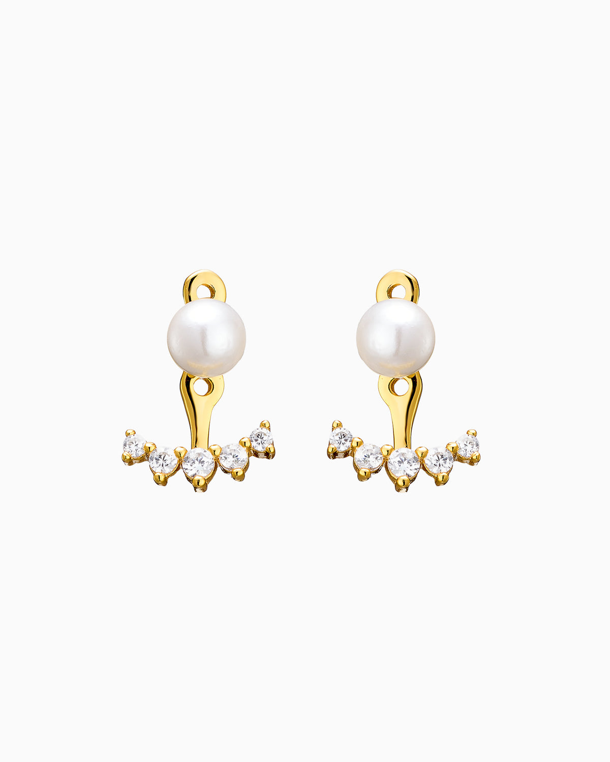 Elevate 14K Gold Vermeil Shell Pearl Ear Jacket
