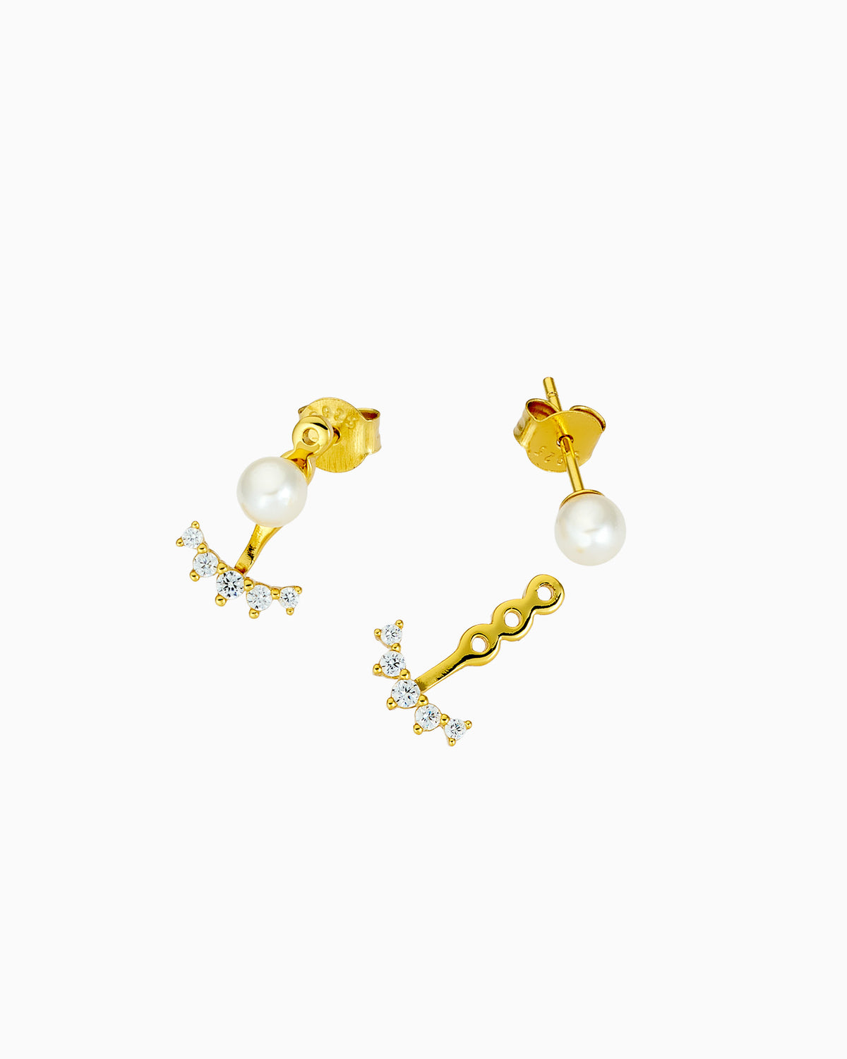 Elevate 14K Gold Vermeil Shell Pearl Ear Jacket