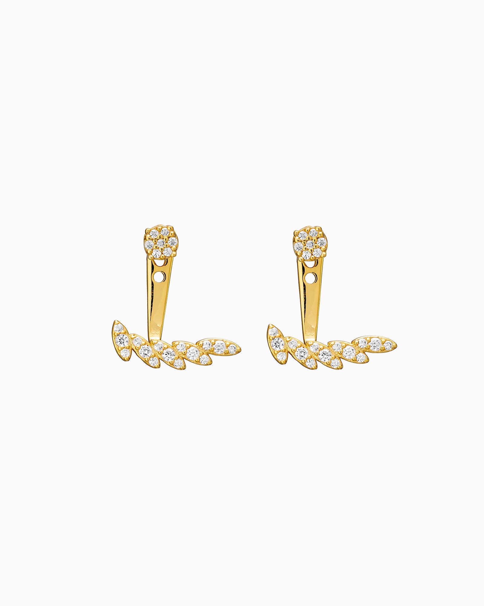 Elevate 14k Gold Vermeil Marquise Cubic Zirconia Ear Jacket