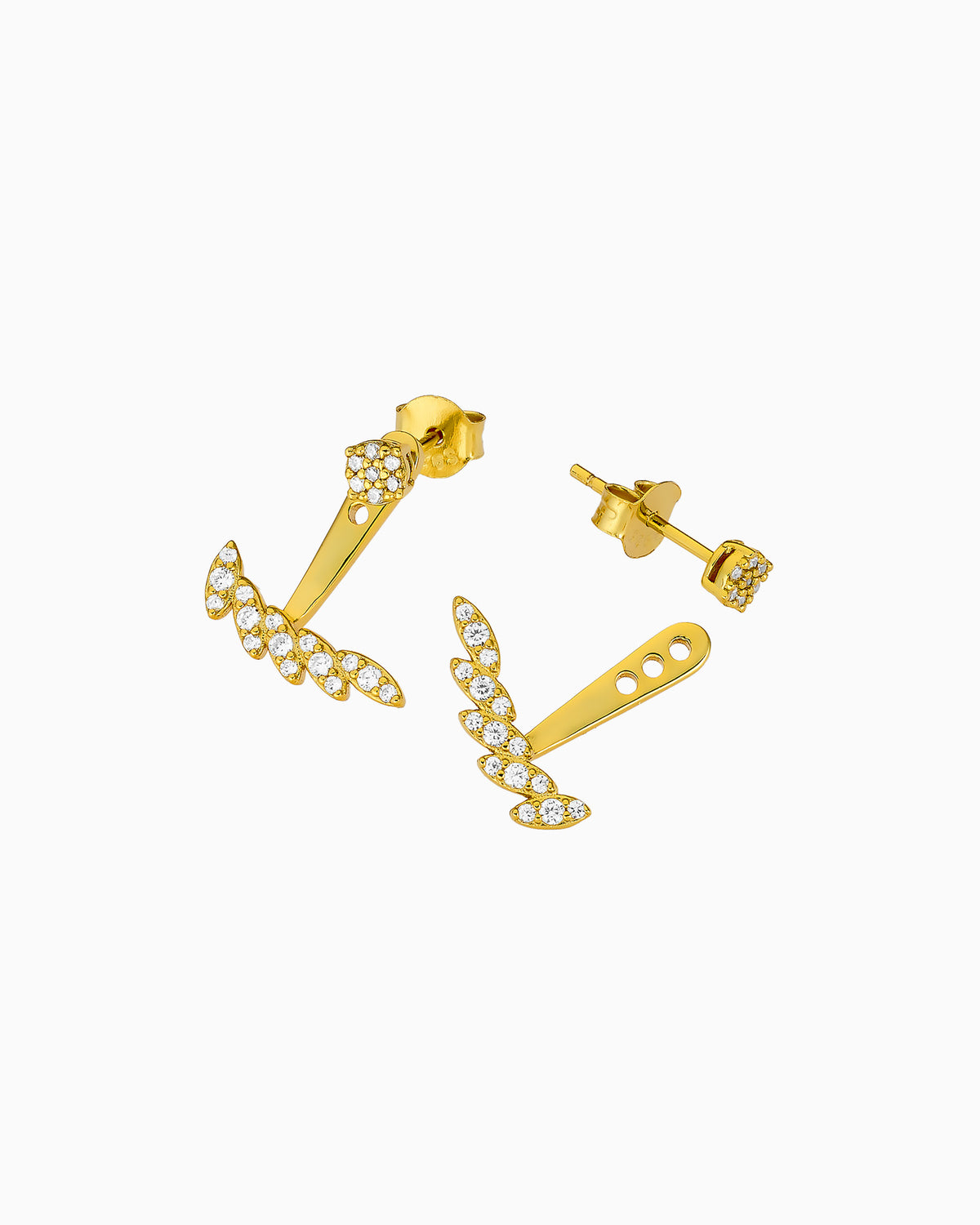 Elevate 14k Gold Vermeil Marquise Cubic Zirconia Ear Jacket