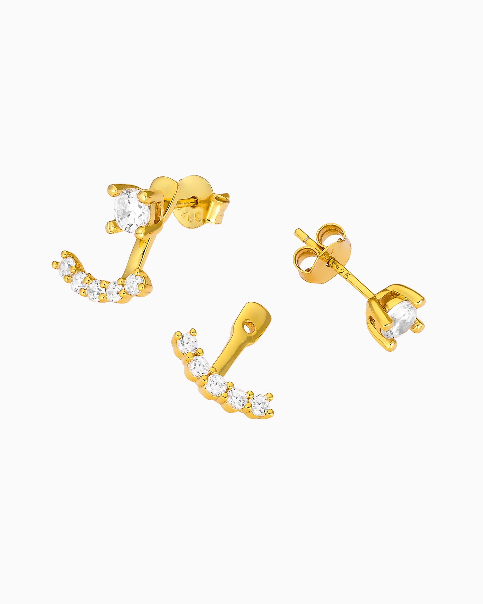 Elevate 14k Gold Vermeil Cubic Zirconia Ear Jacket