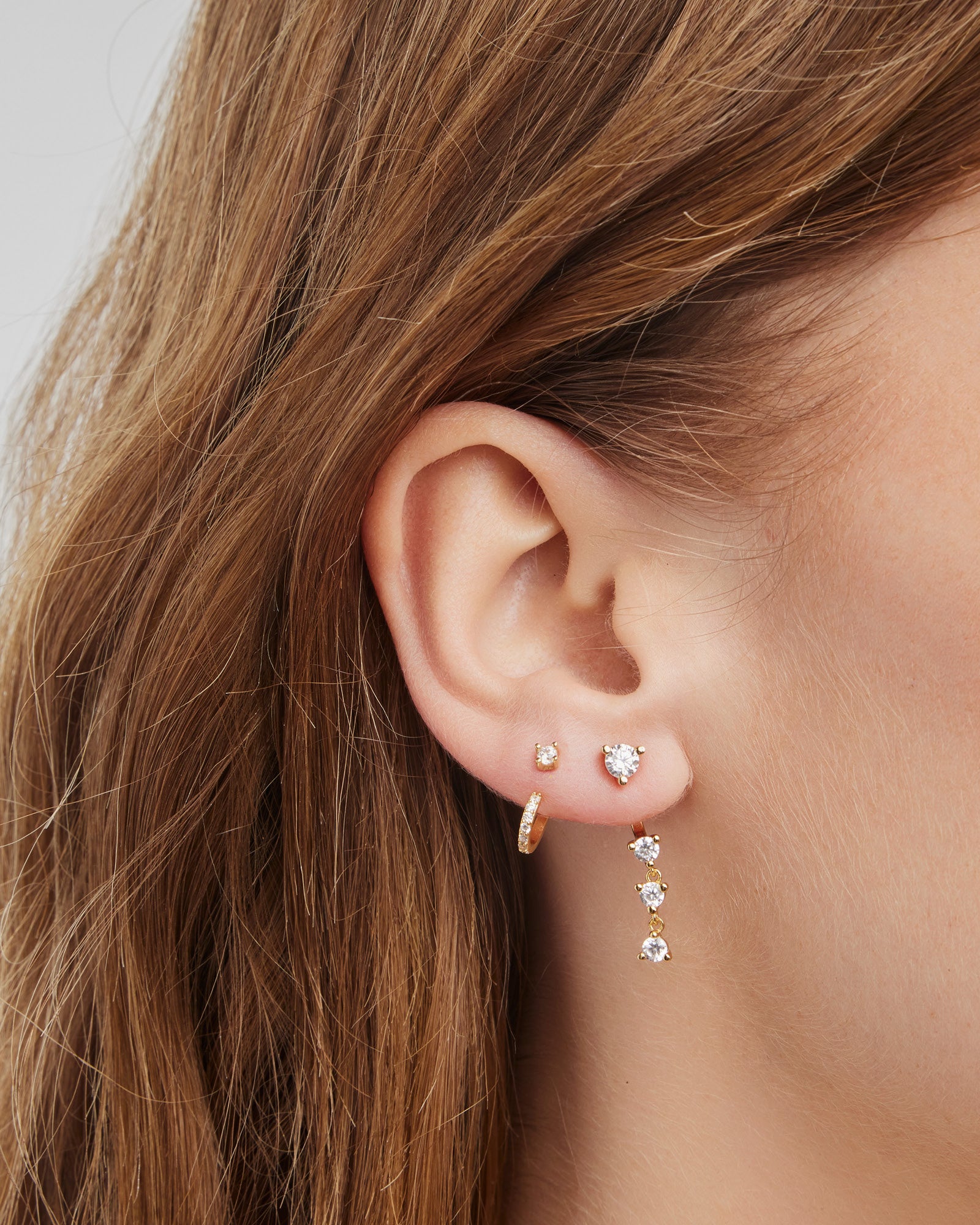 Elevate 14k Gold Vermeil Cubic Zirconia Drop Ear Jacket
