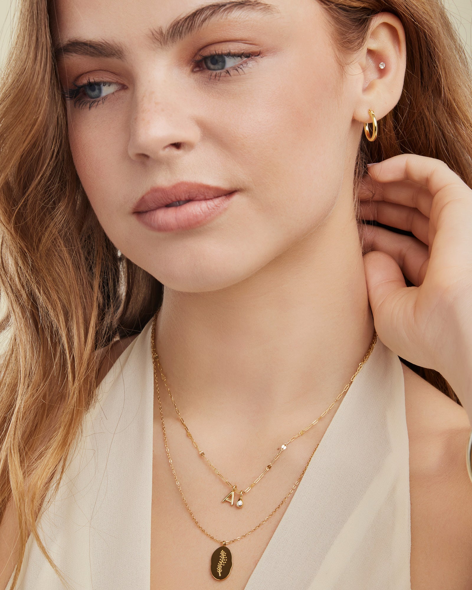Icon 14K Gold Vermeil Plain 15mm Hoop Earrings