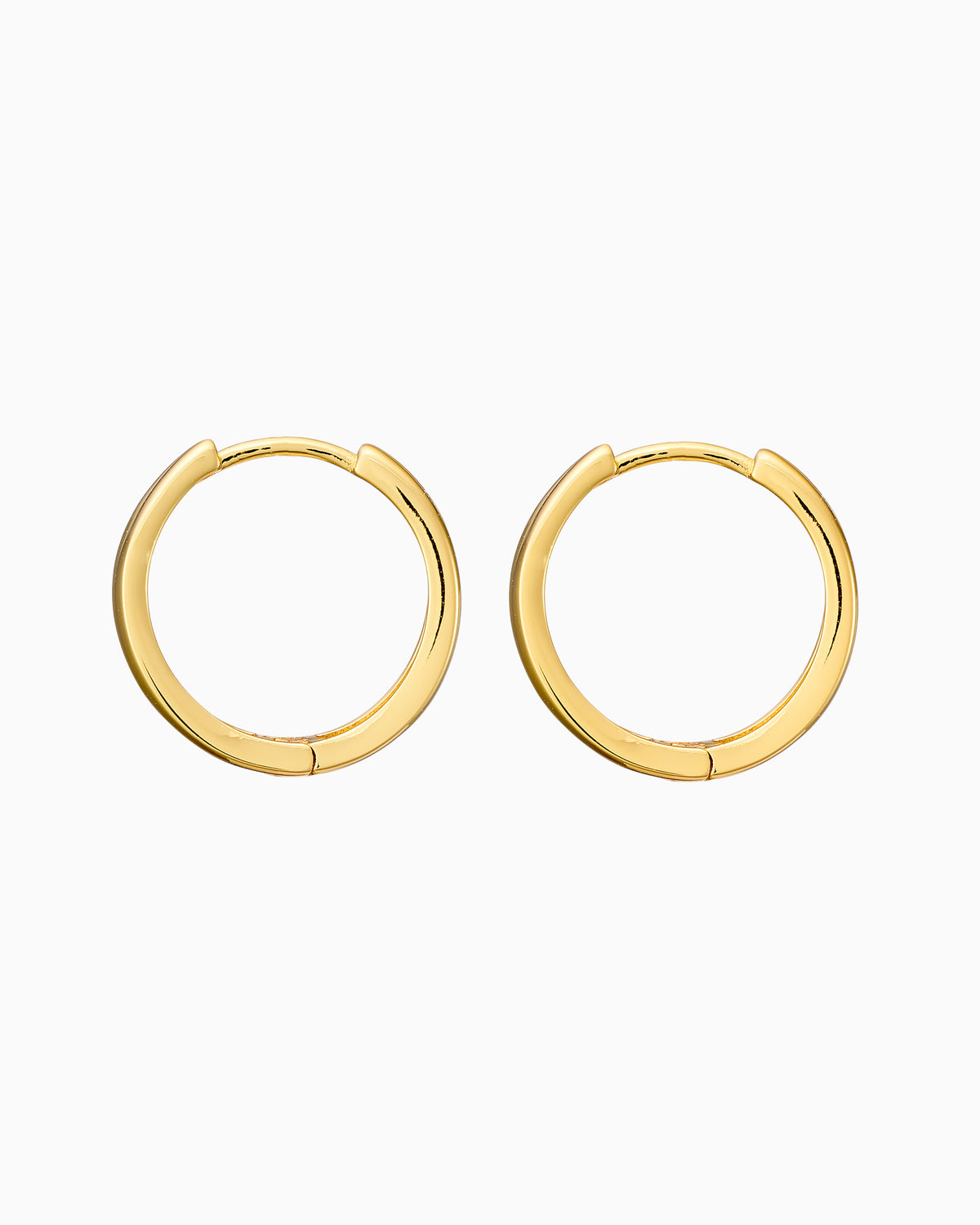 Icon 14k Gold Vermeil Double Hoop Huggies