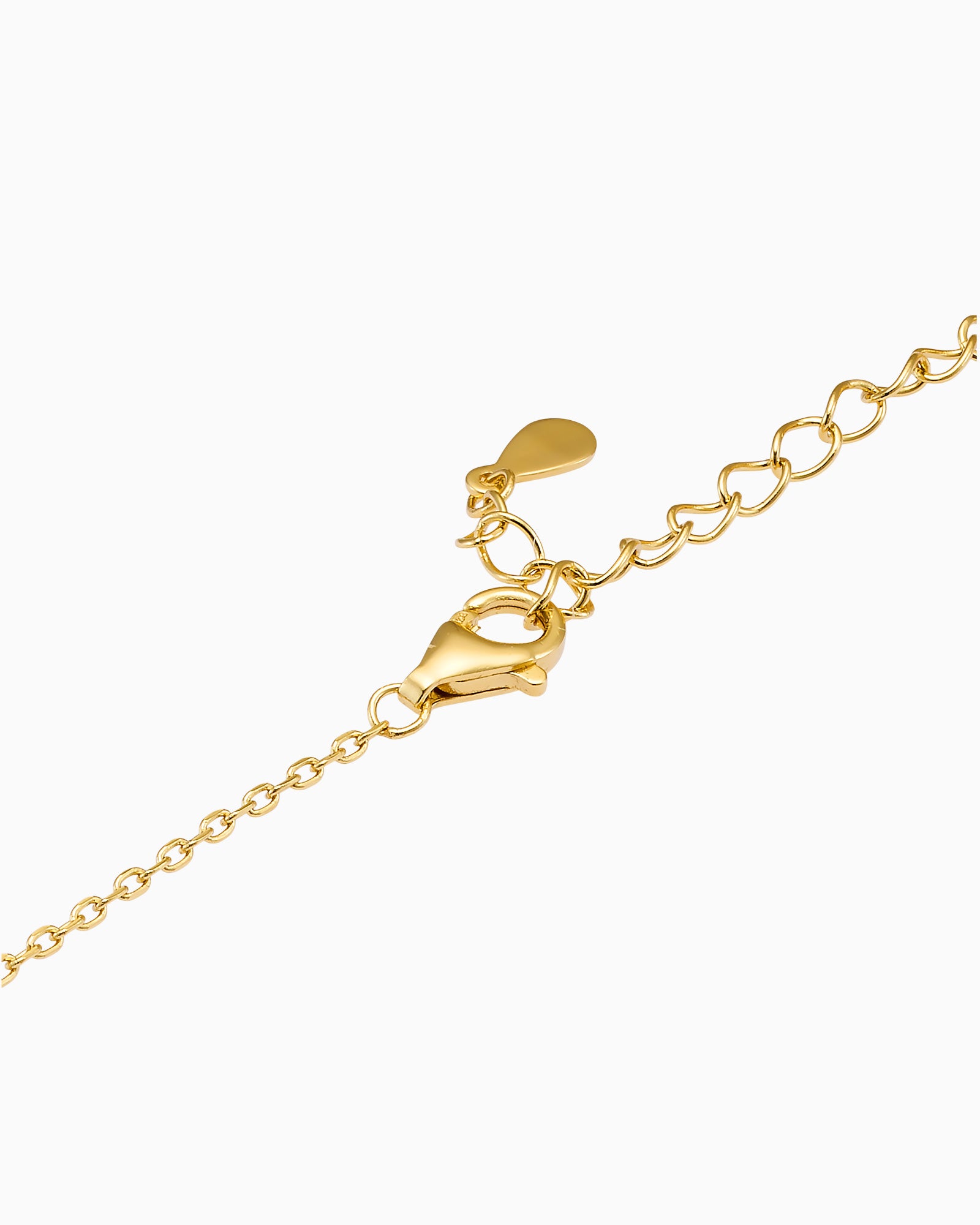 Lustre 14k Gold Vermeil Plain Disc Drop Necklace