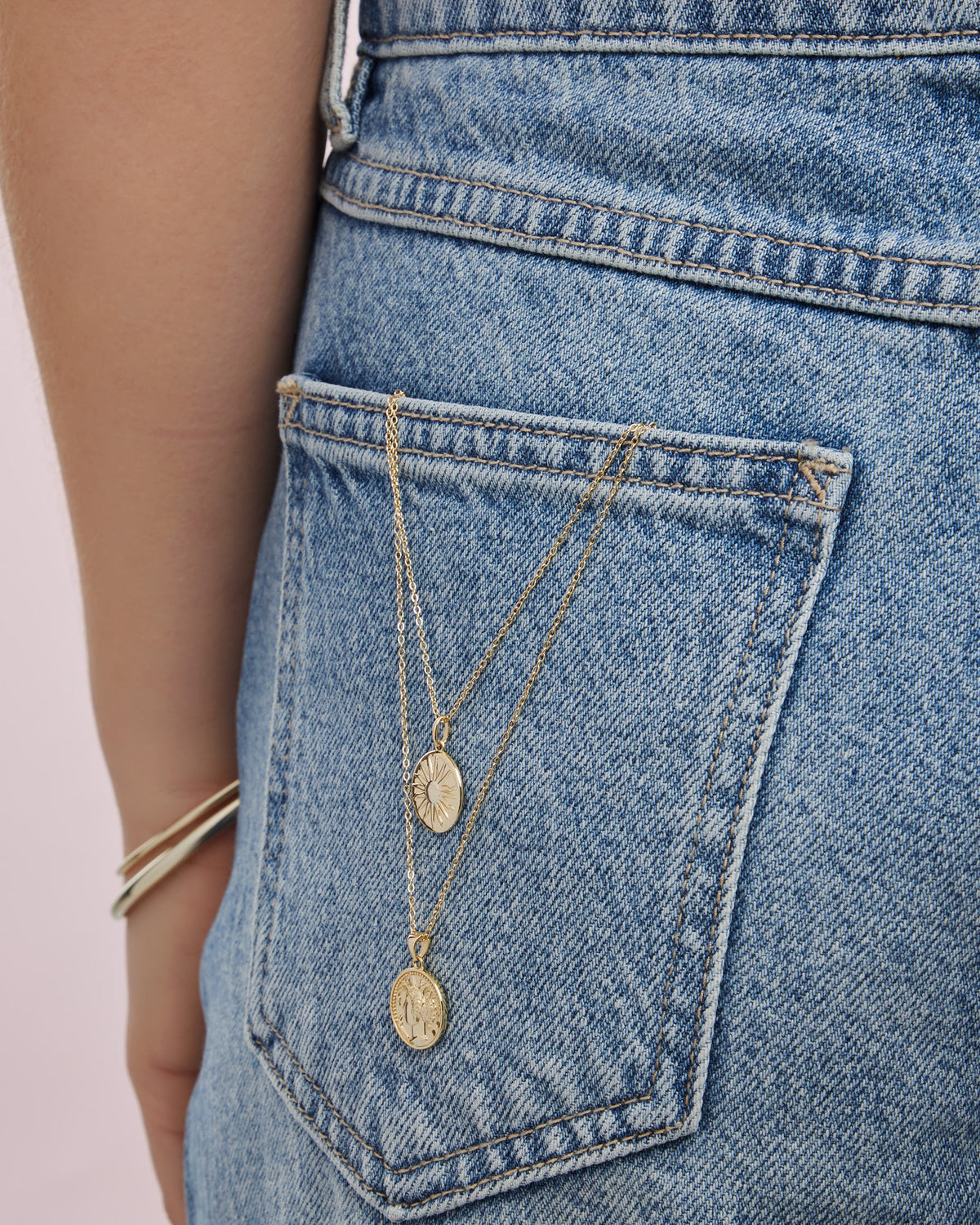 Lustre 14k Gold Vermeil Medallion Empire Necklace