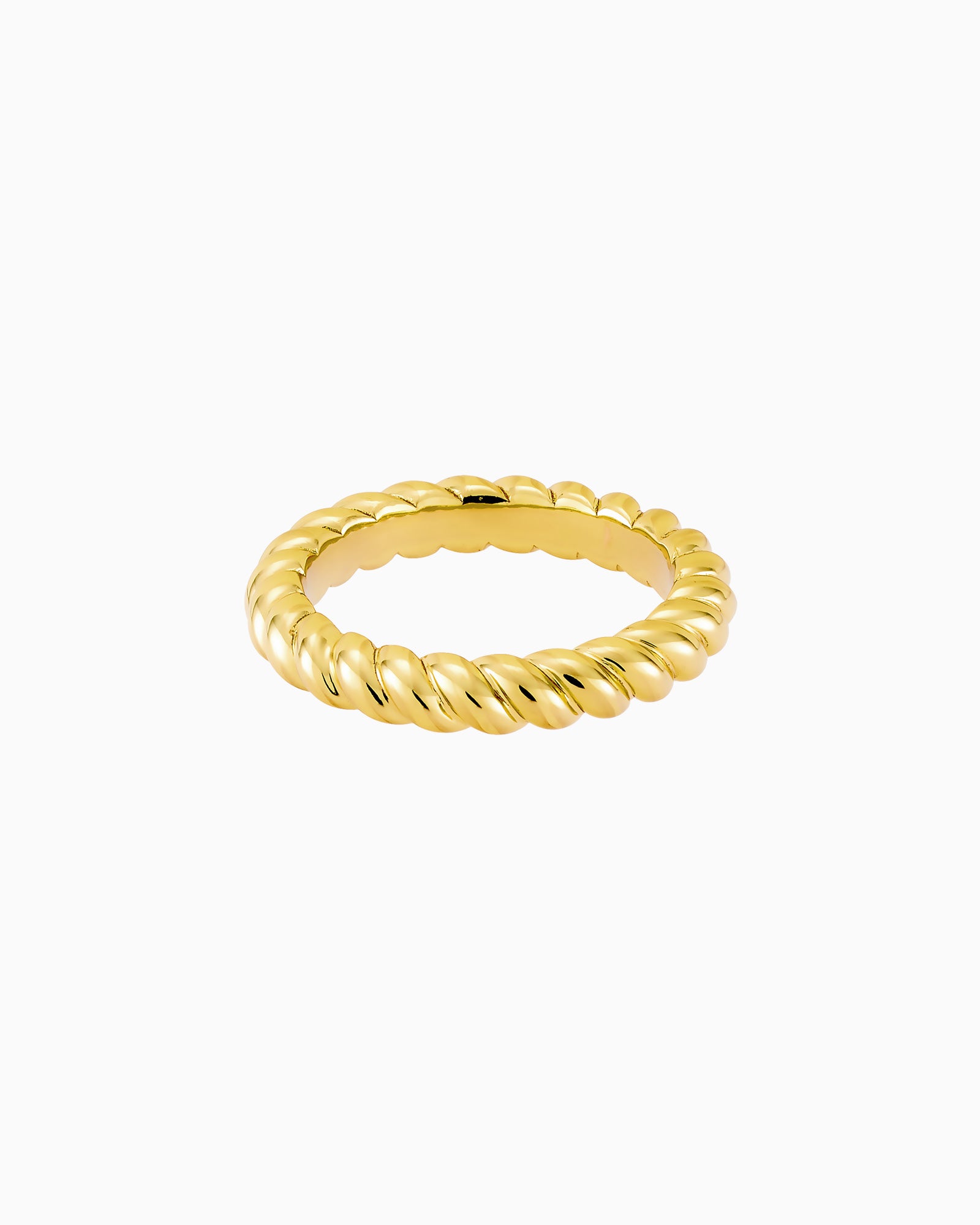 Icon 14k Gold Vermeil Twist Band Ring