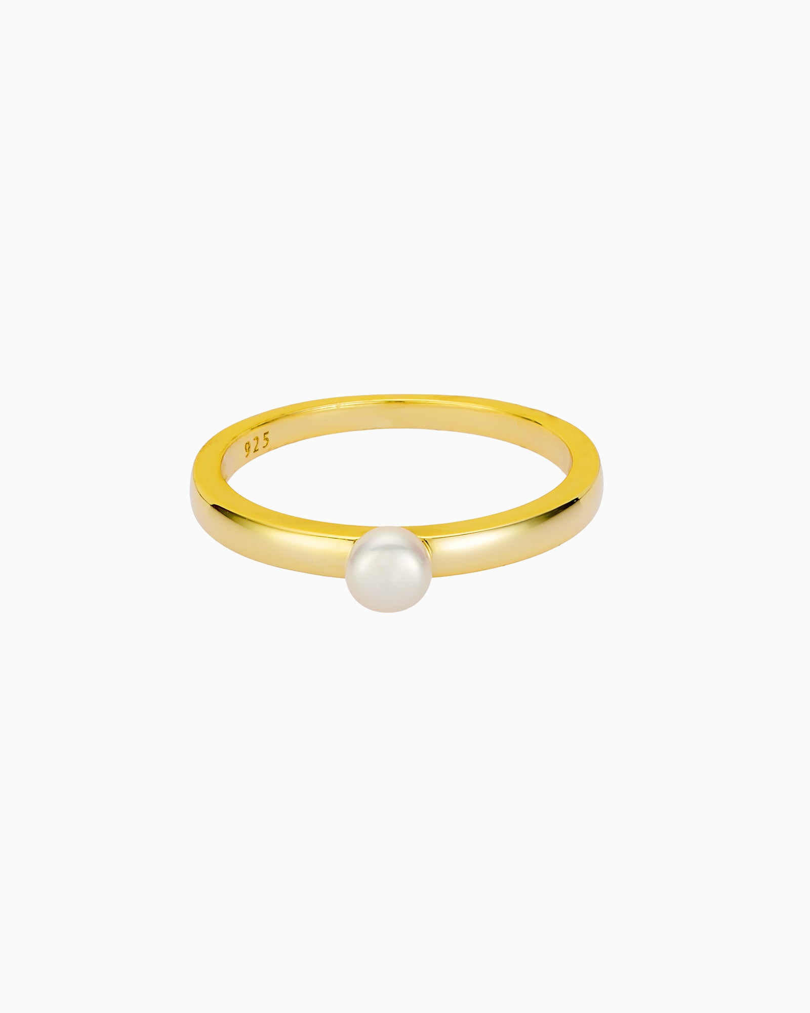 Perla 14k Gold Vermeil Pearl Ring