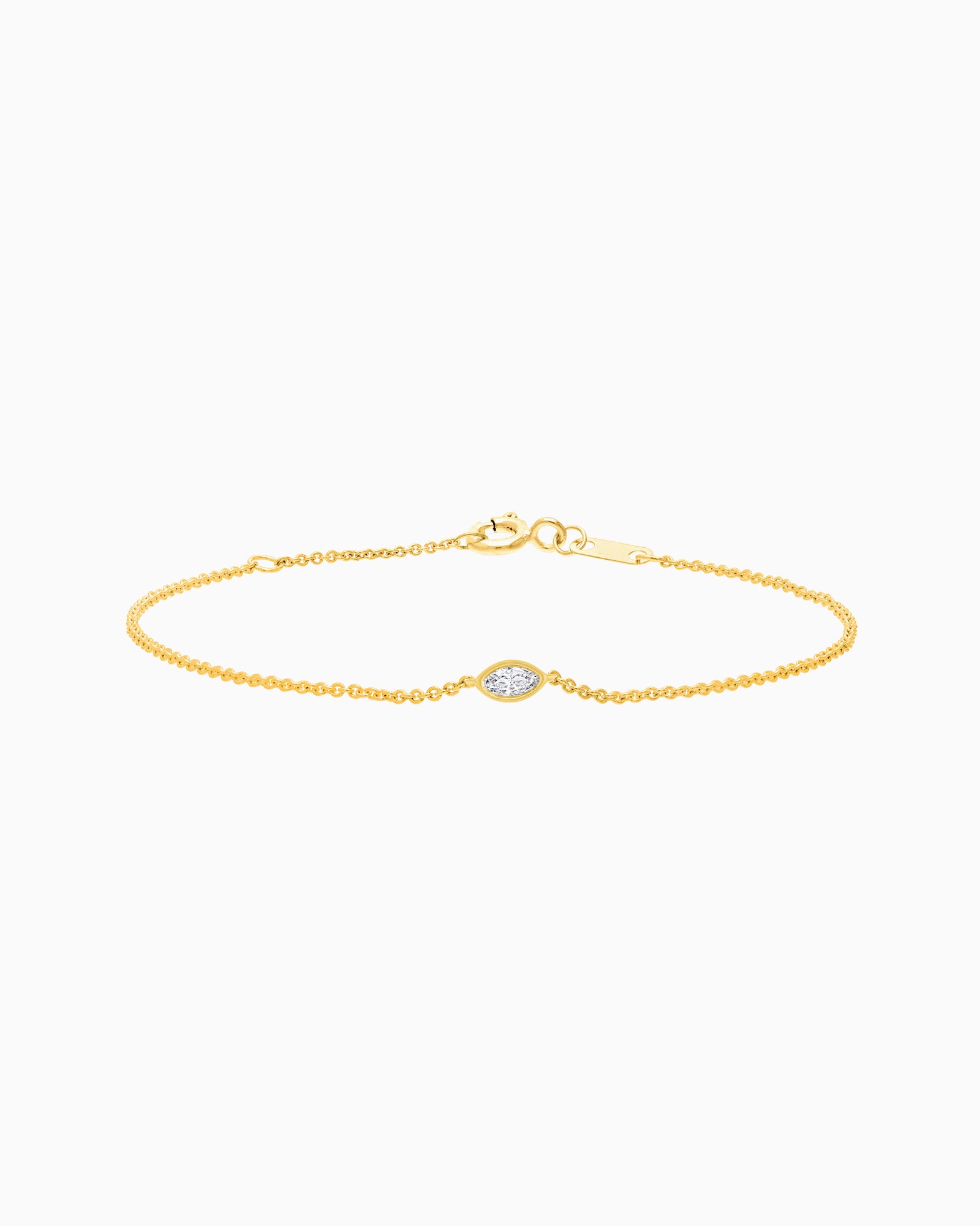 Radiance 9K Gold Marquise 0.15ct Lab Grown Diamond Bracelet