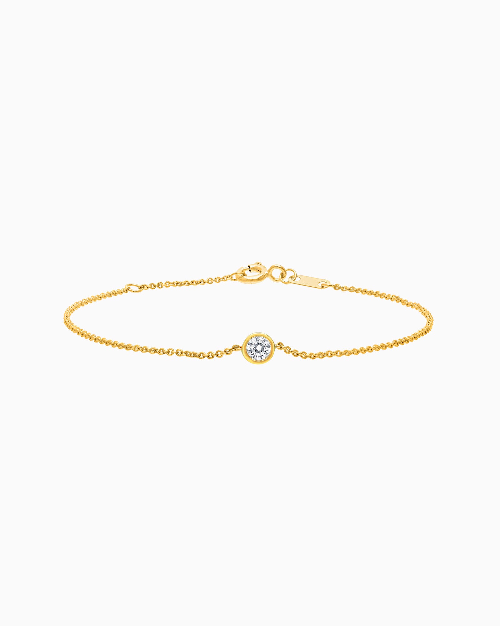 Radiance 9K Gold Round Lab Grown Diamond Bracelet