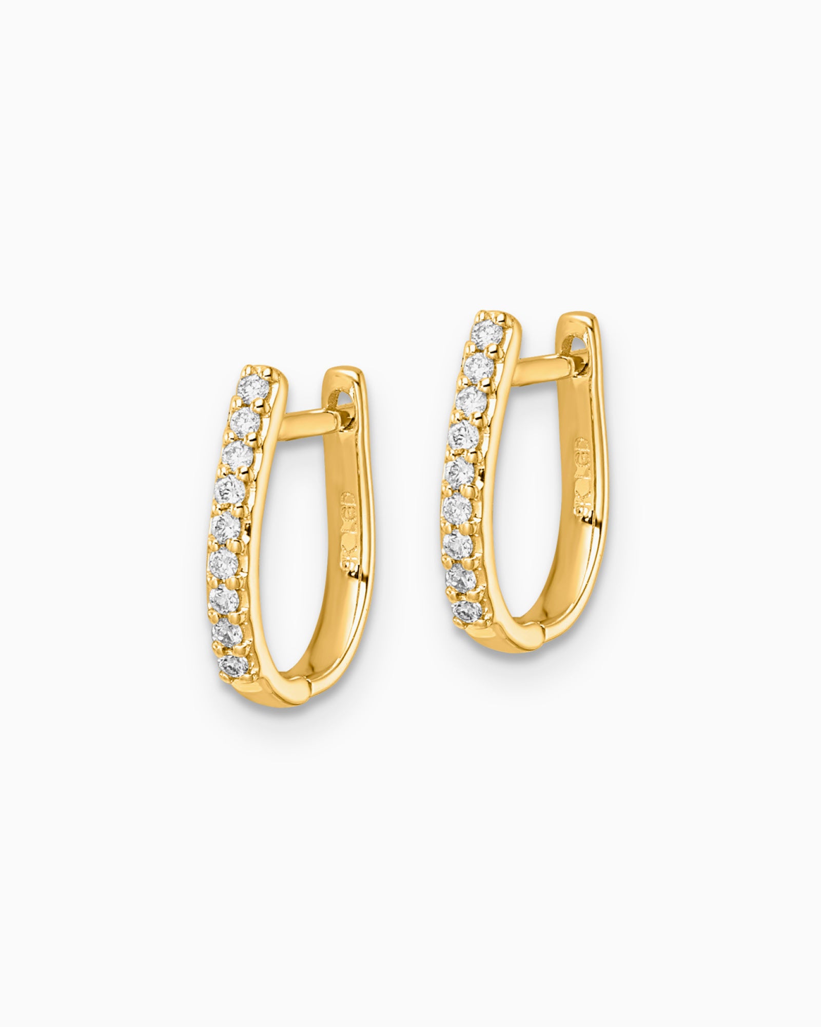 Signature 9K Gold Lab Grown Diamond Huggies