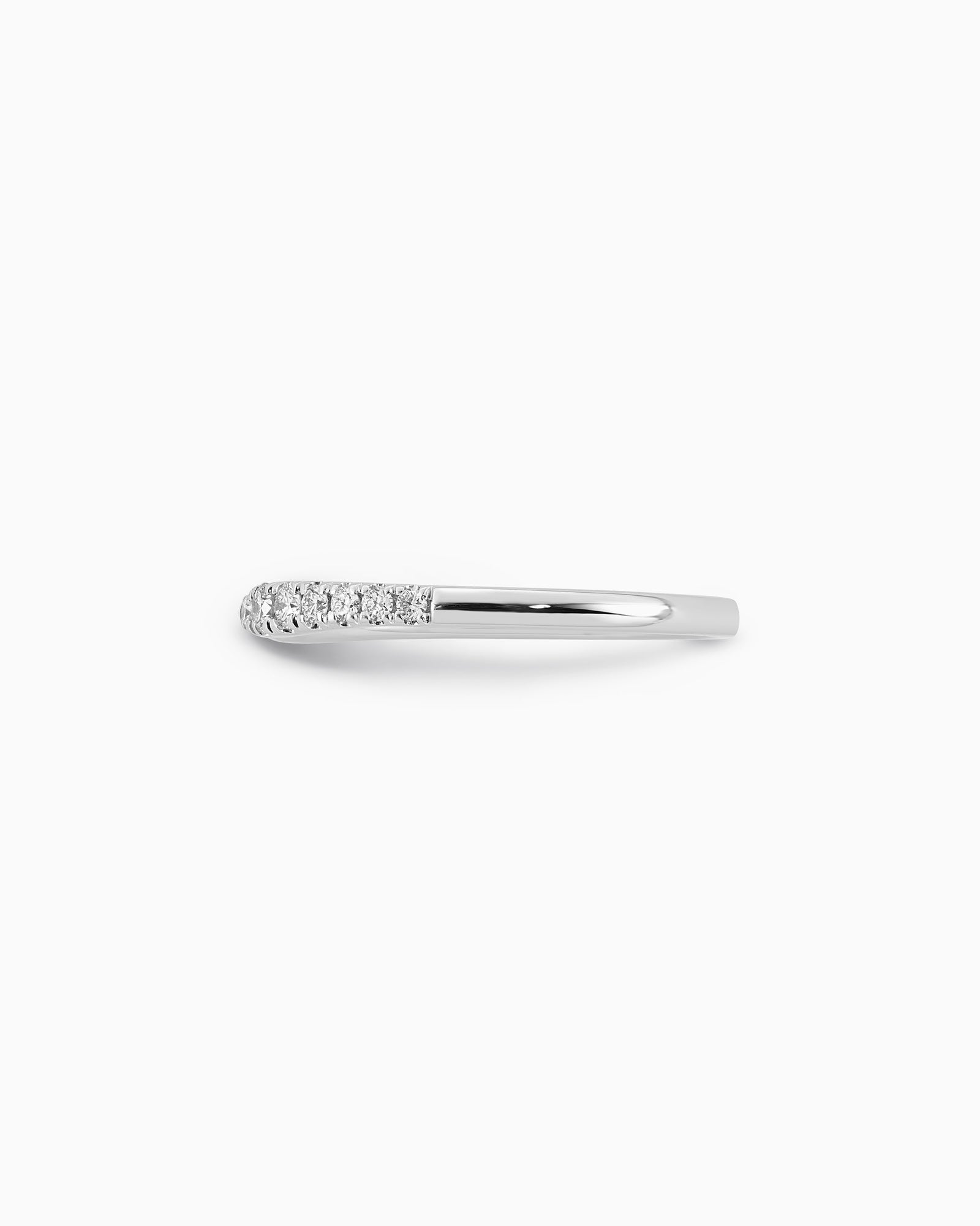 Signature 9K White Gold 0.24ct Lab Grown Diamond Open Ring