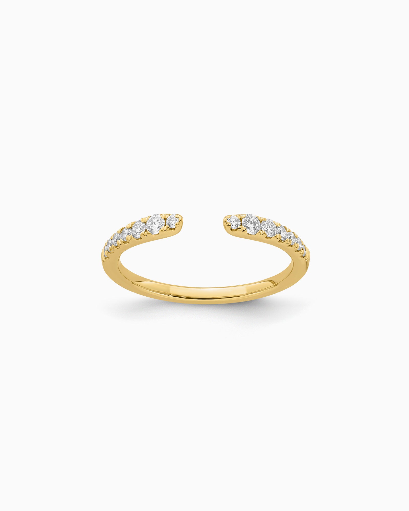 Signature 9K Gold 0.24ct Lab Grown Diamond Open Ring