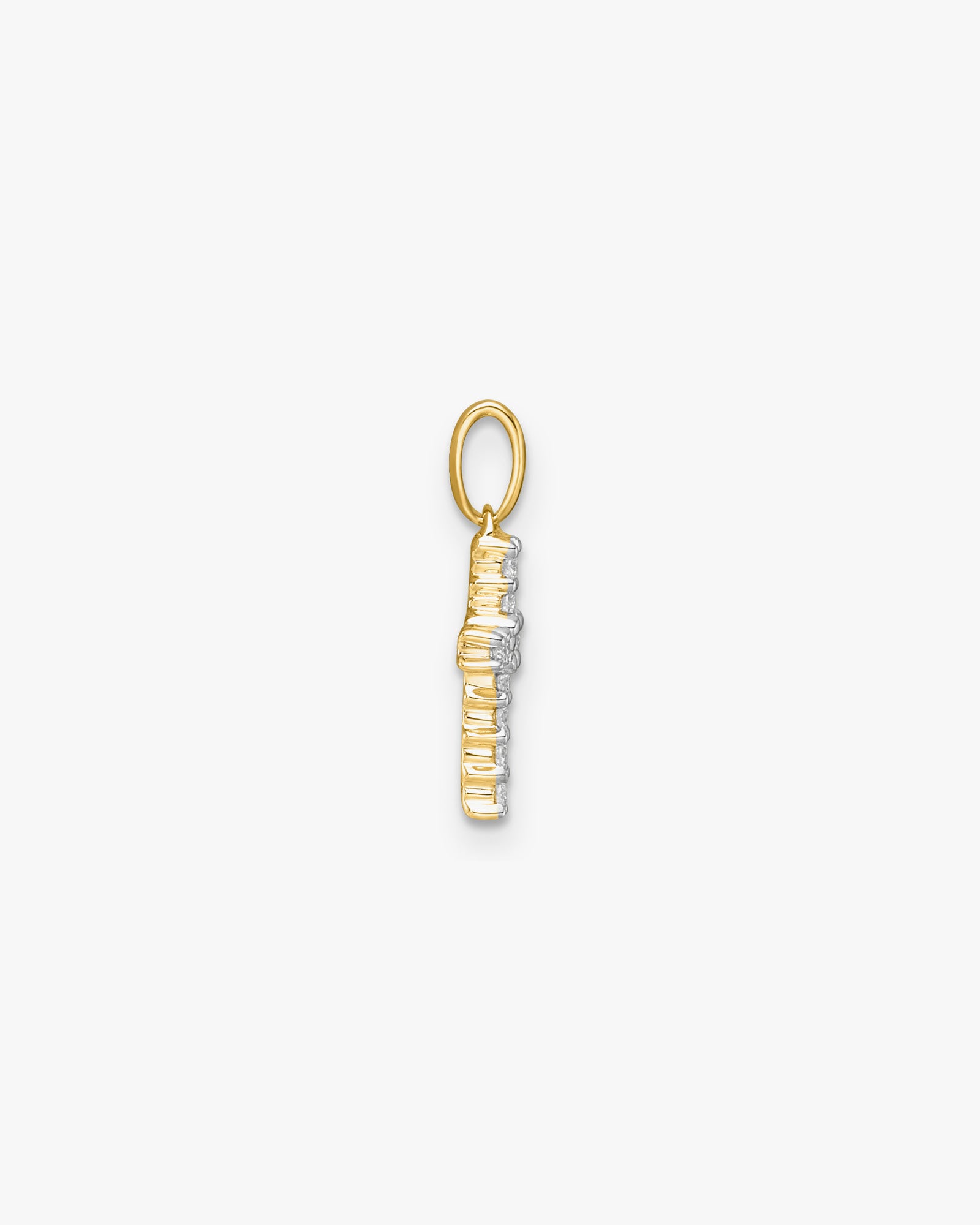 Memento 9K Gold 0.10ct Lab Grown Diamond Cross Pendant