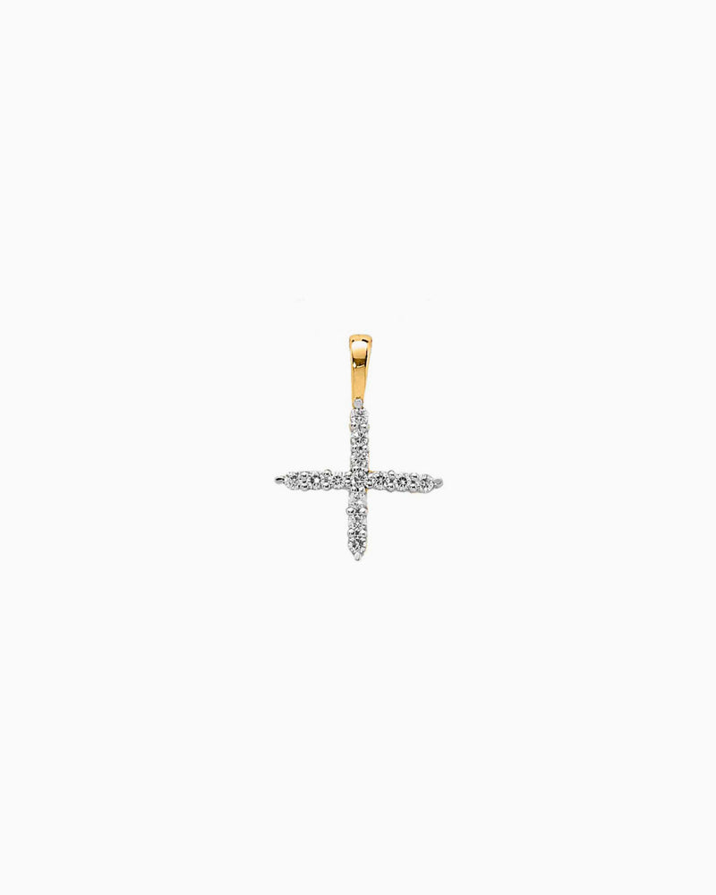 Imprint 9K Yellow Gold Lab Grown Diamond Initial Pendant, side view 25 — Zoe Olivia