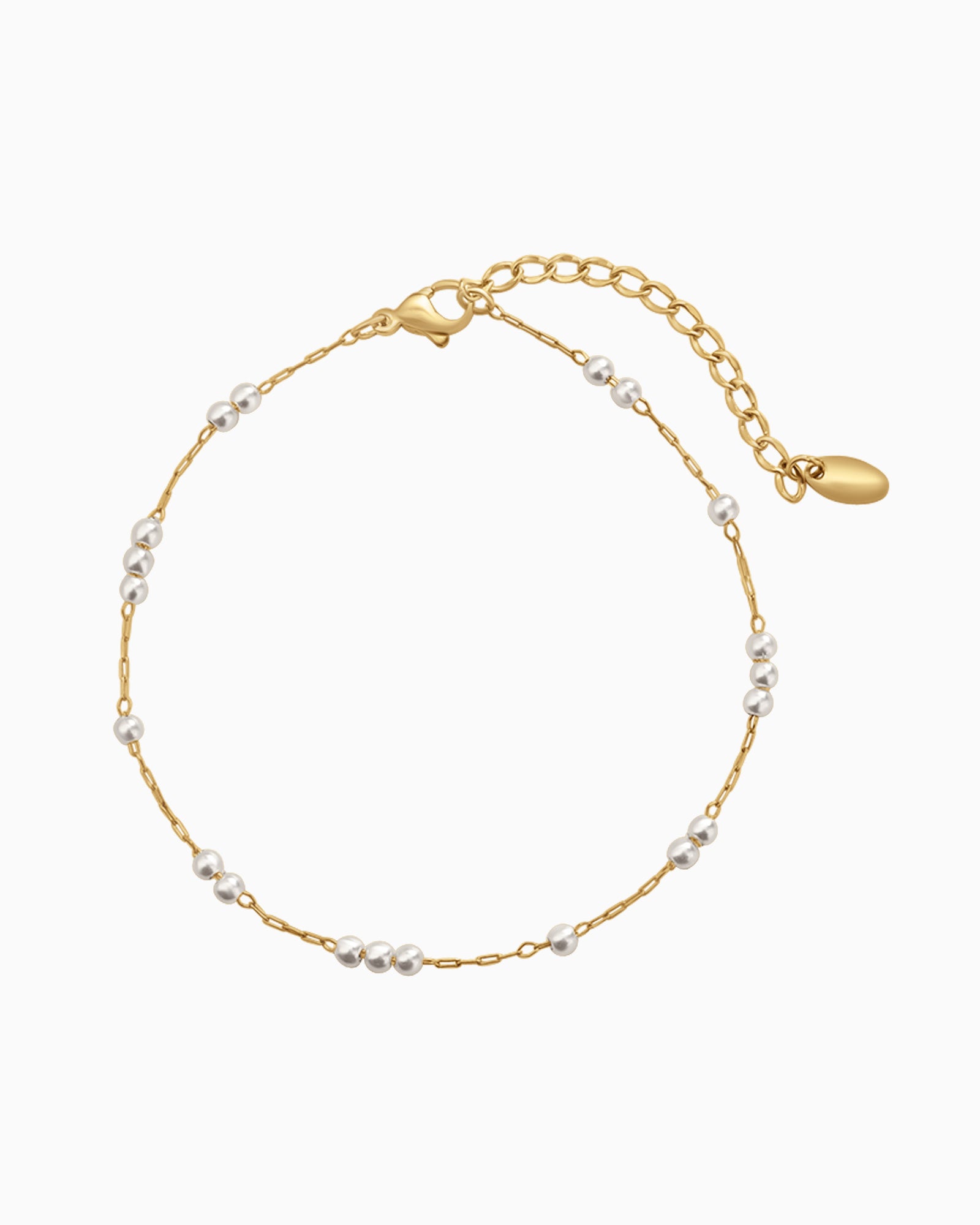 Opaline Intermittent Pearl Anklet