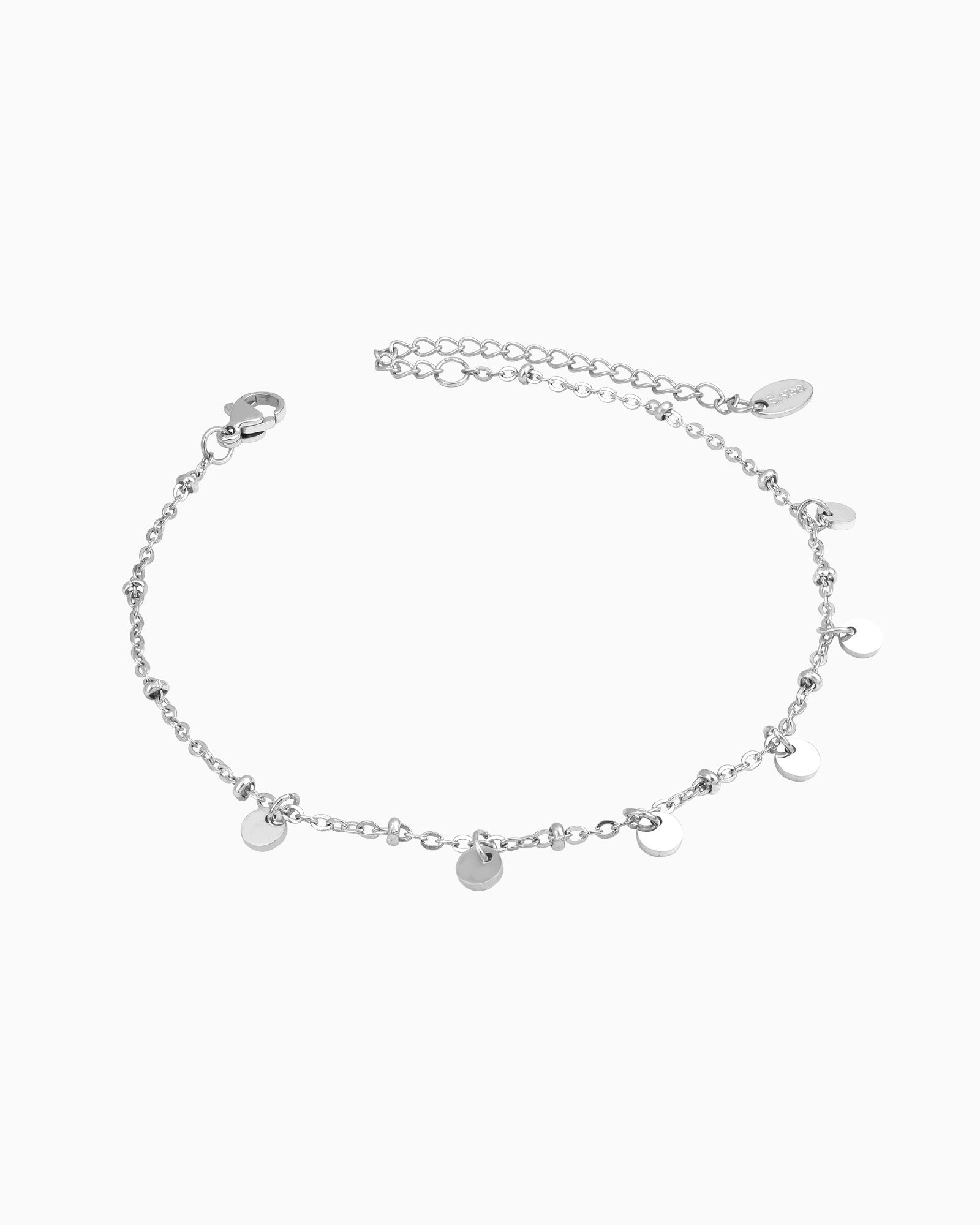 Silver Essentials Anklet & Chains Set