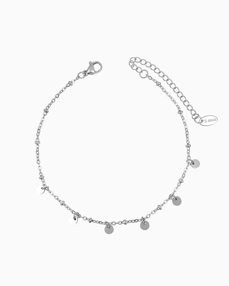 Essentials Flat Disc Anklet | Zoe Olivia Jewellery Australia