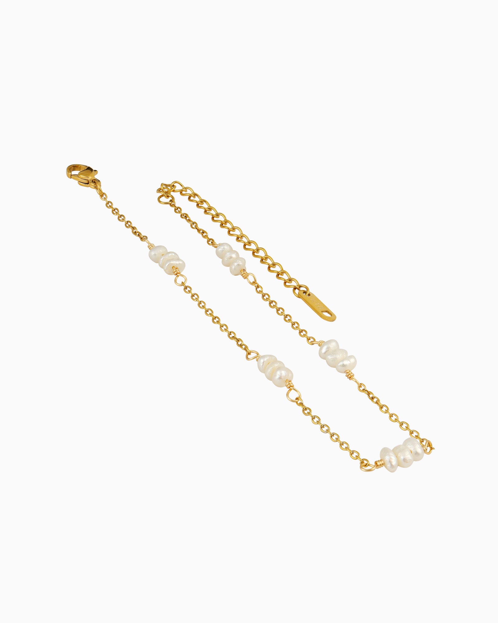 Opaline Organic Pearl Cluster Anklet