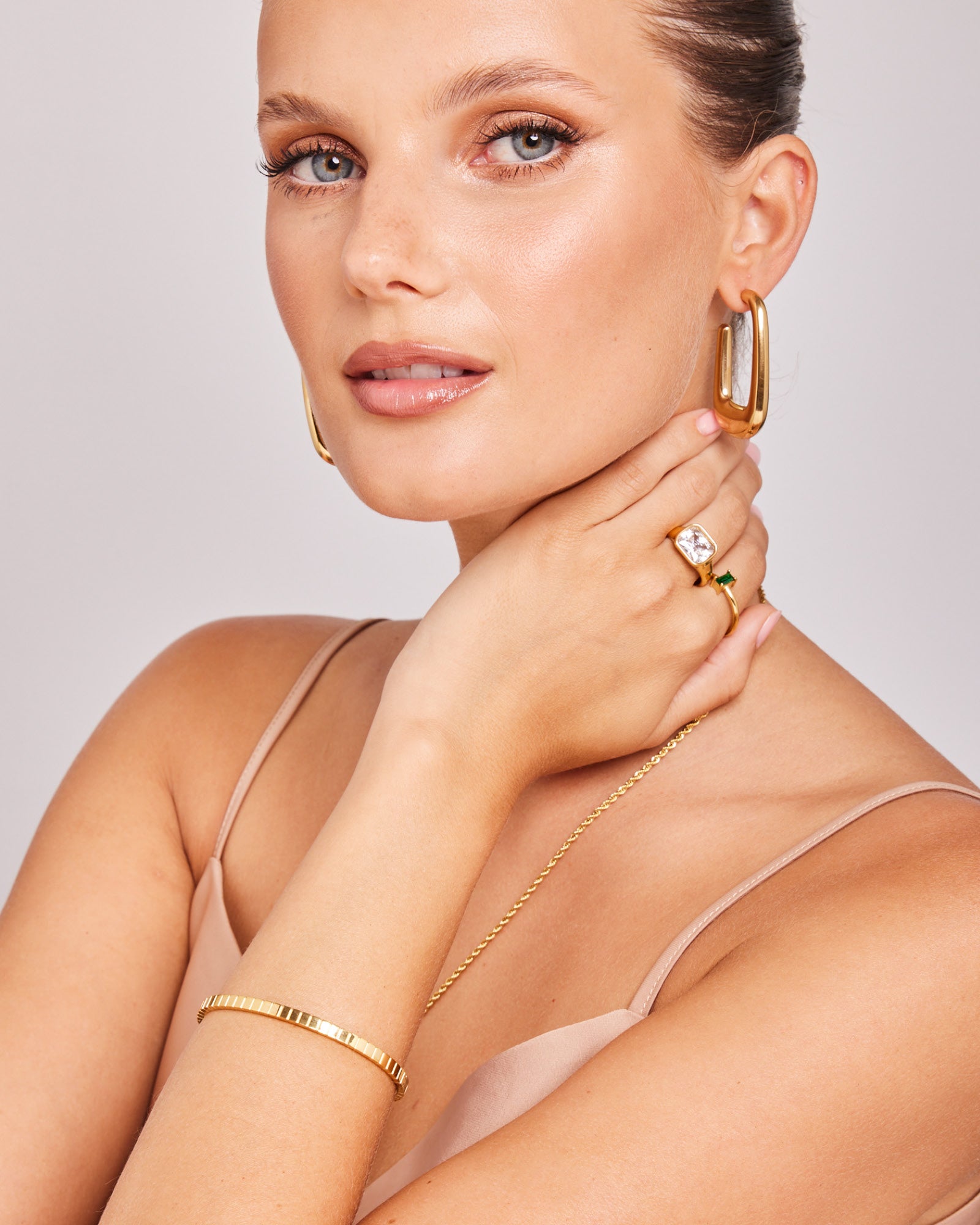 Essentials Line Detail Hinged Bangle | Zoe Olivia Jewellery Australia