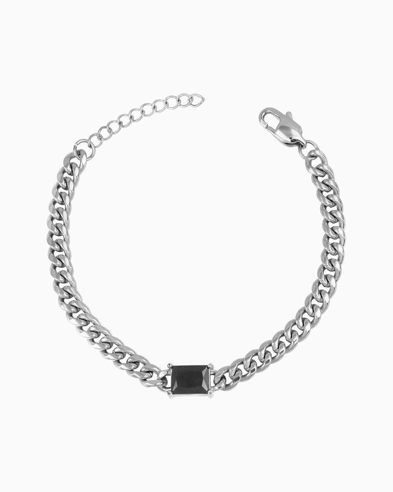 Aurora Cubic Zirconia Curb Link Bracelet | Zoe Olivia Jewellery Australia