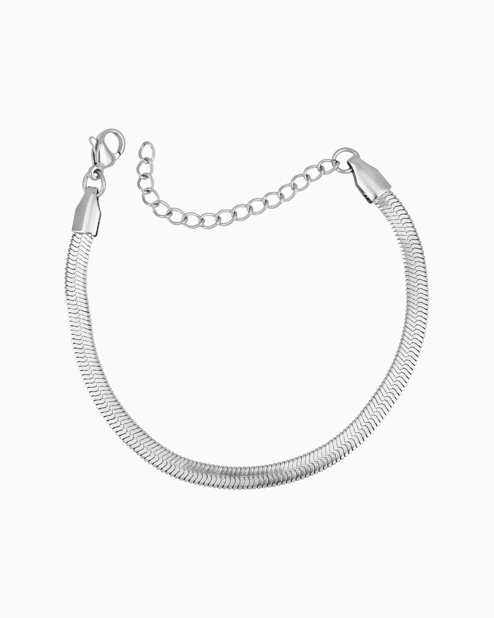 Silver Duo Chain Bracelet Set