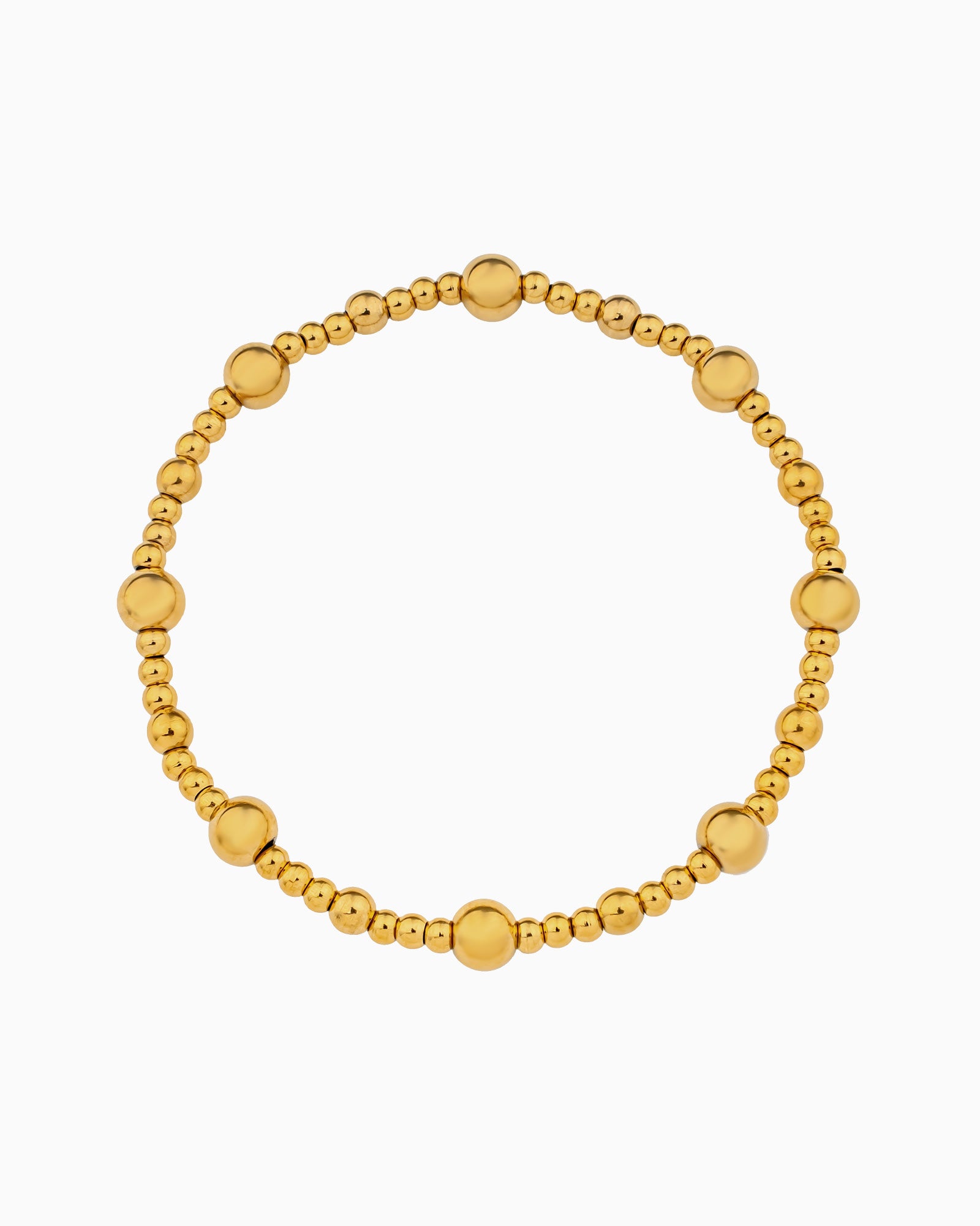 Solara Stretch Beaded Bracelet in Gold | Zoe Olivia Jewellery Australia