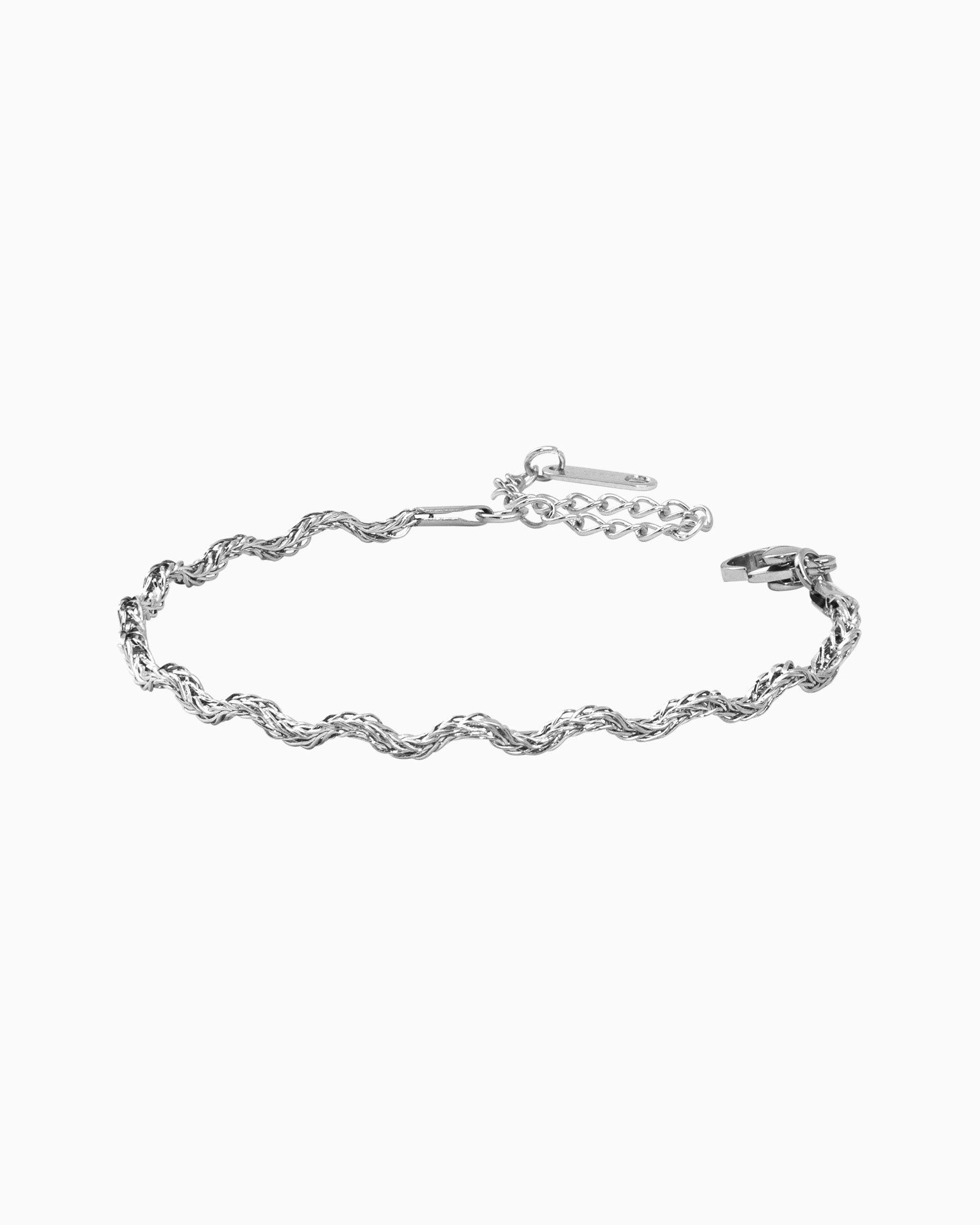 Solara Textured Wave Bracelet in Silver | Zoe Olivia Jewellery Australia