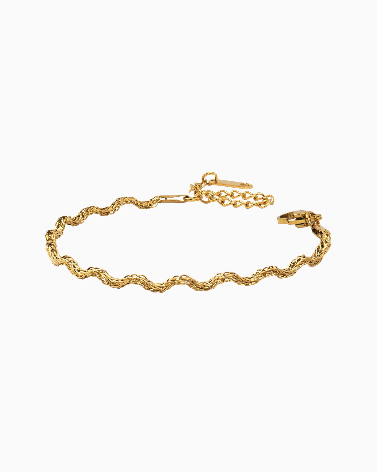 Solara Textured Wave Bracelet in Gold | Zoe Olivia Jewellery Australia