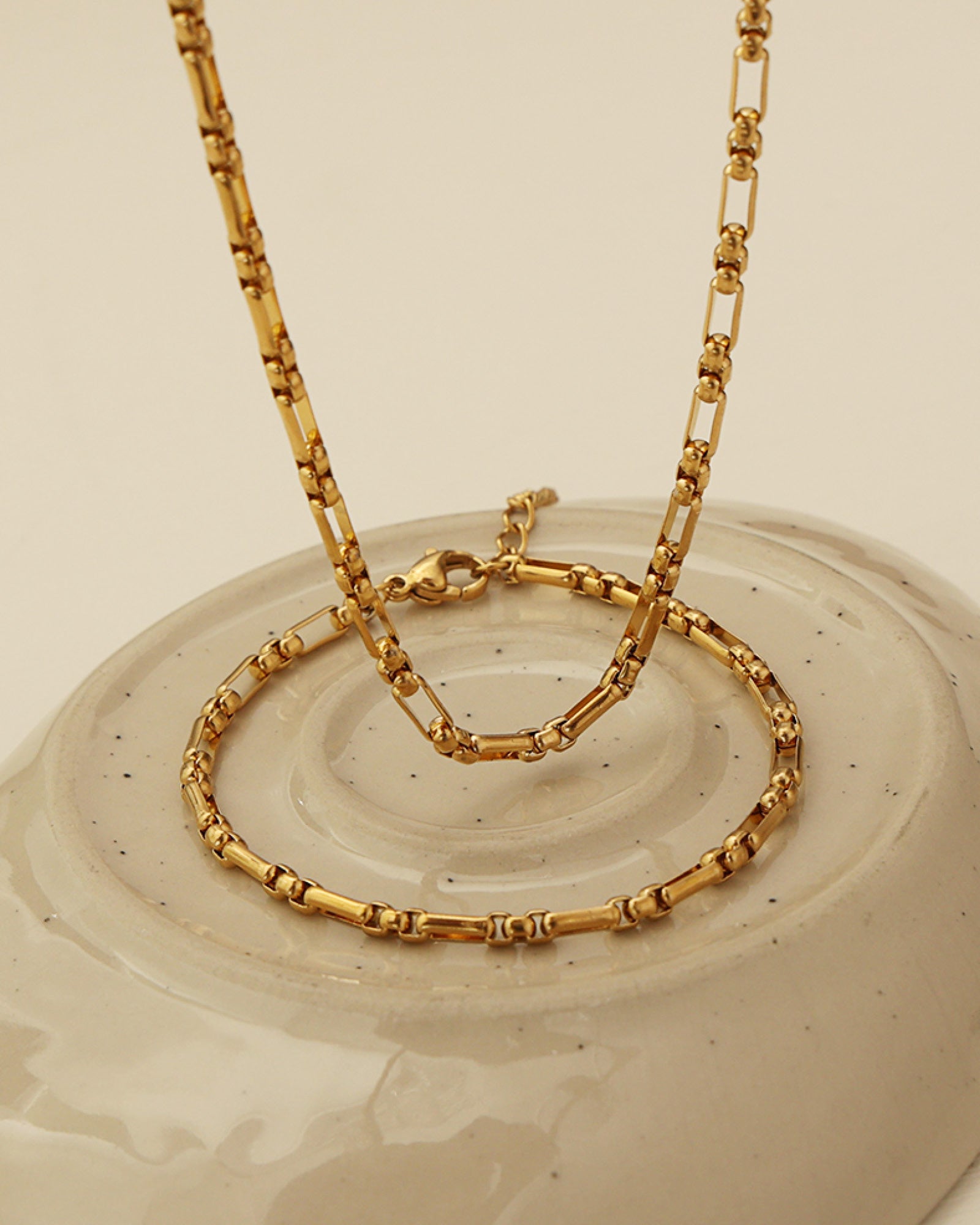 Muse Gold Mixed Link Bracelet