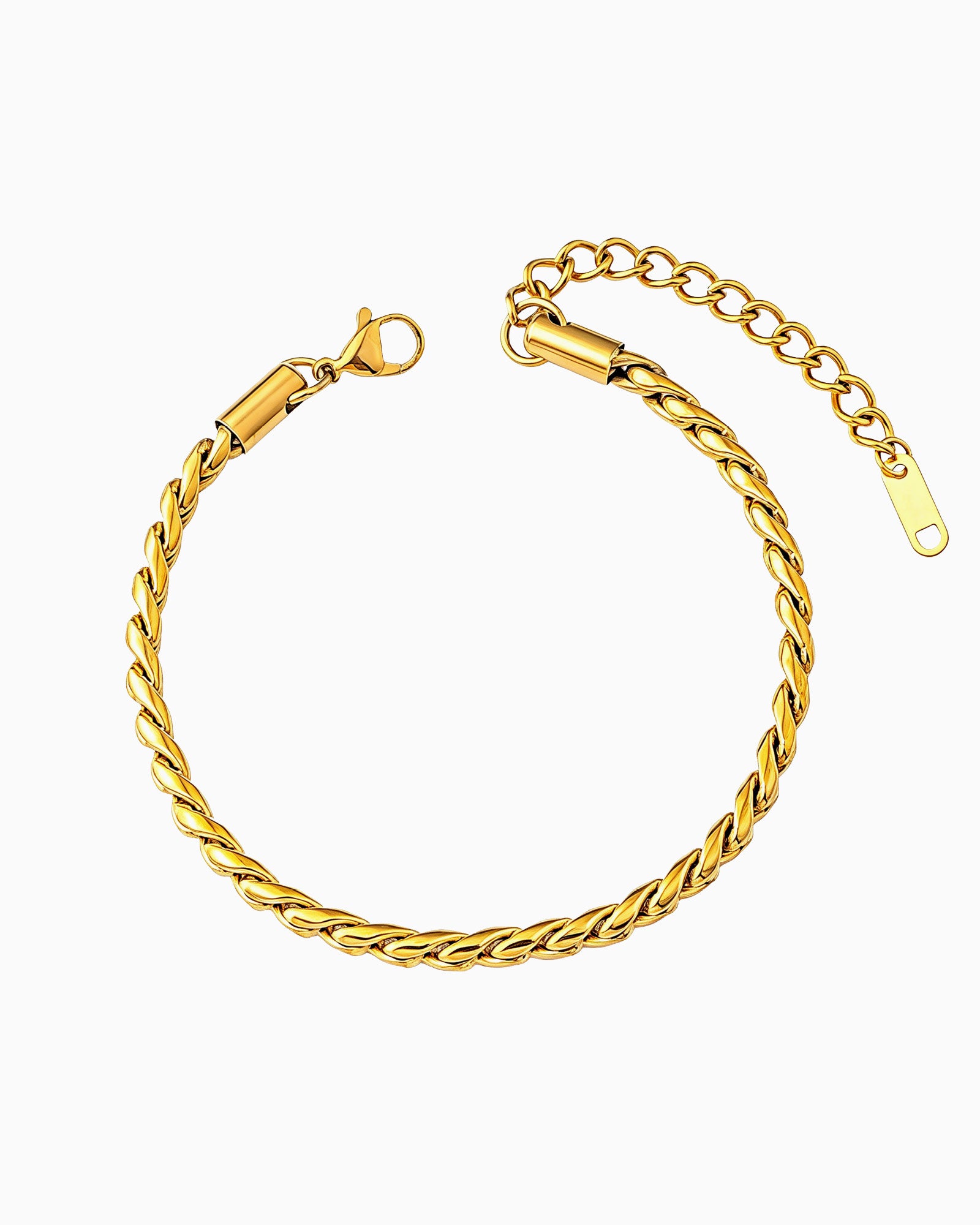 Essentials Rope Twist Bracelet | Gold & Stainless Steel