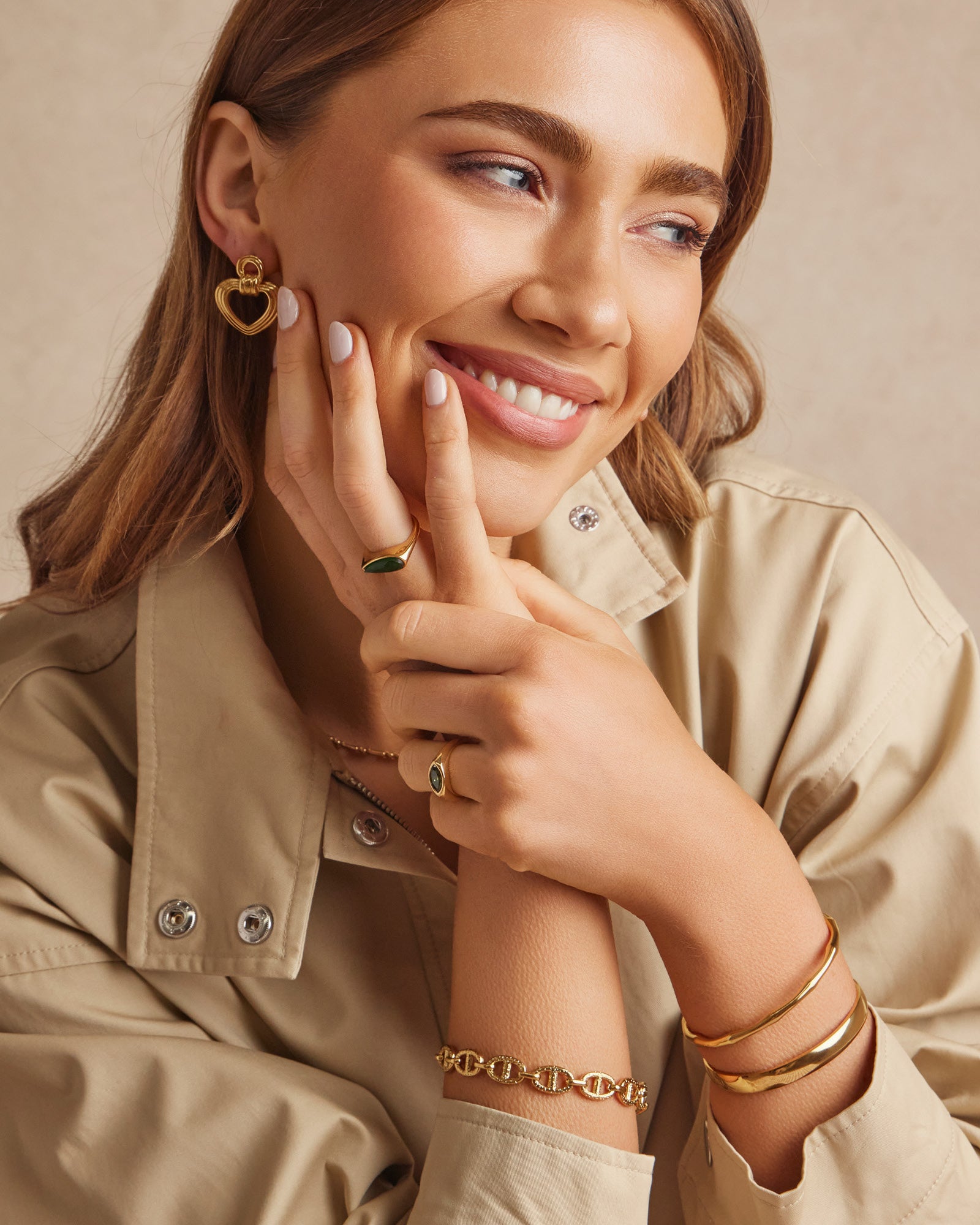 Muse Gold Link Bracelet | 18K PVD Chain Bracelet