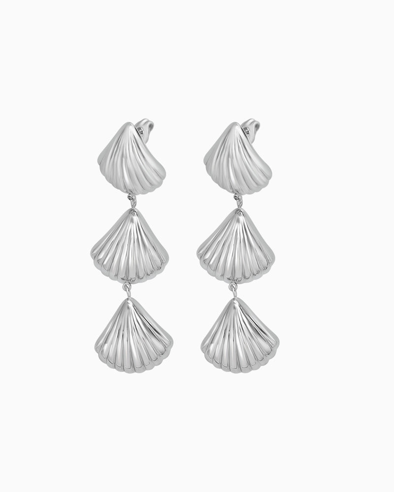 Drift Shell Drop Stud Earrings | Zoe Olivia Jewellery Australia