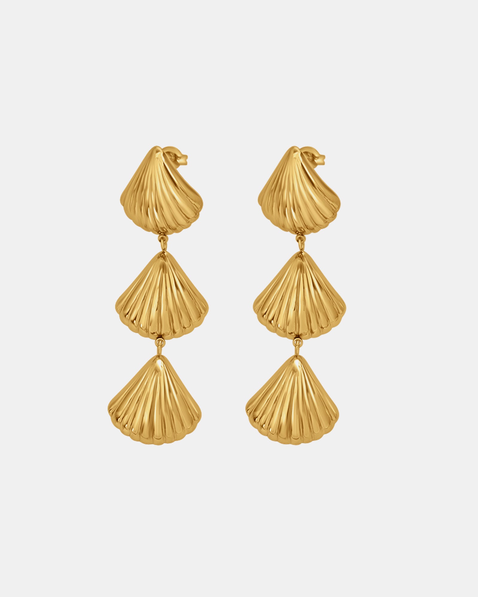 Drift Shell Drop Stud Earrings | Zoe Olivia Jewellery Australia