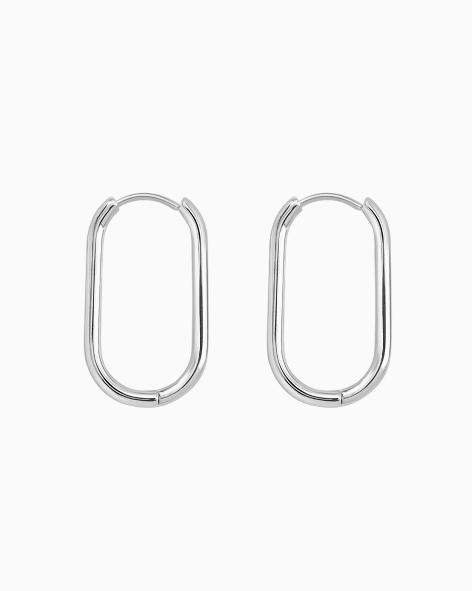 Essentials Oval Huggie Hoops