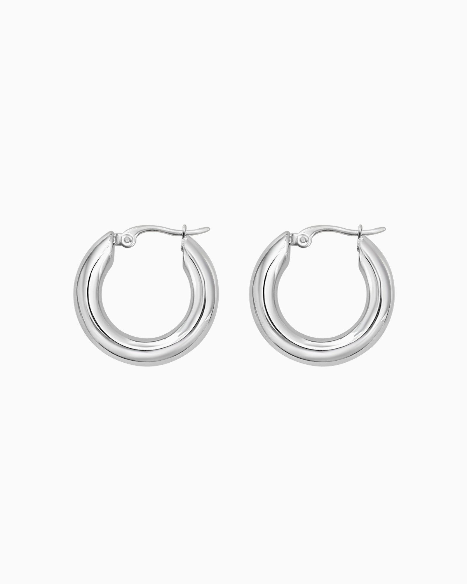 Essentials Sculpted Thick Hoops