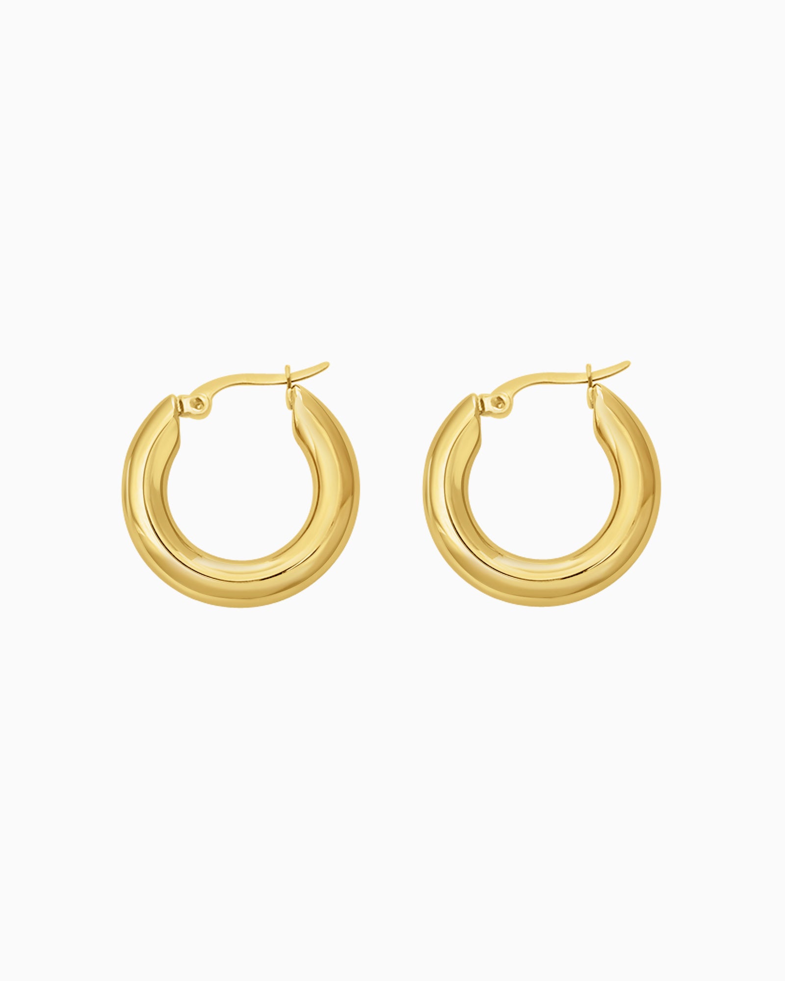 Essentials Sculpted Thick Hoops
