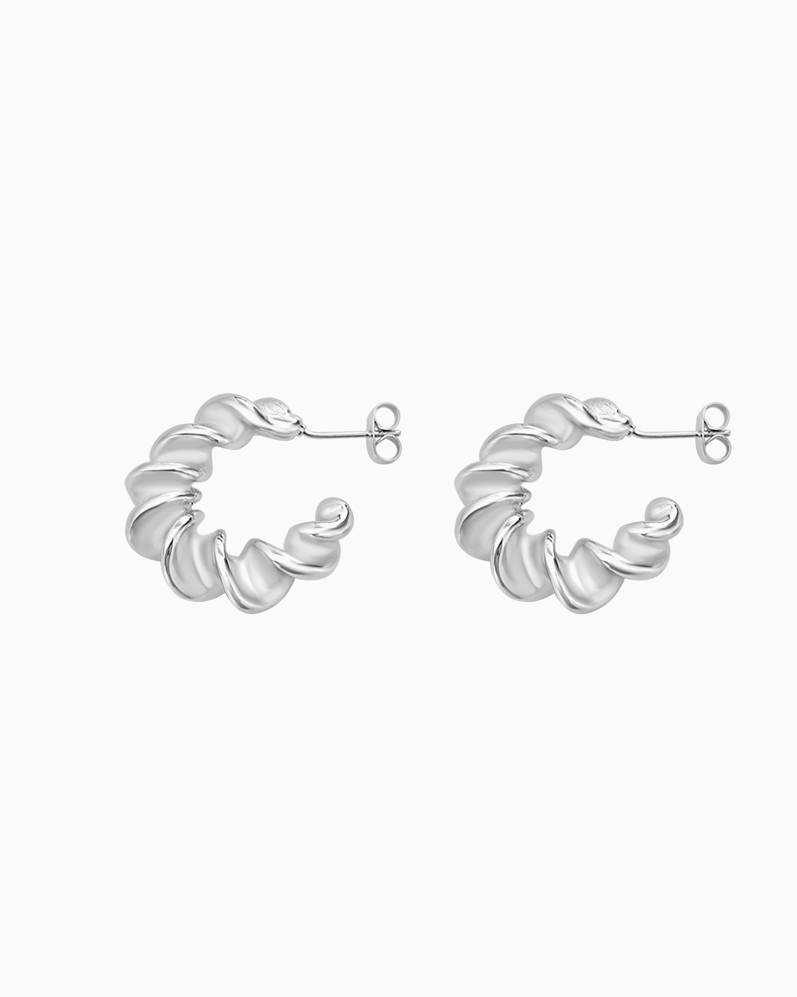 Drift Twisted Stud Hoops